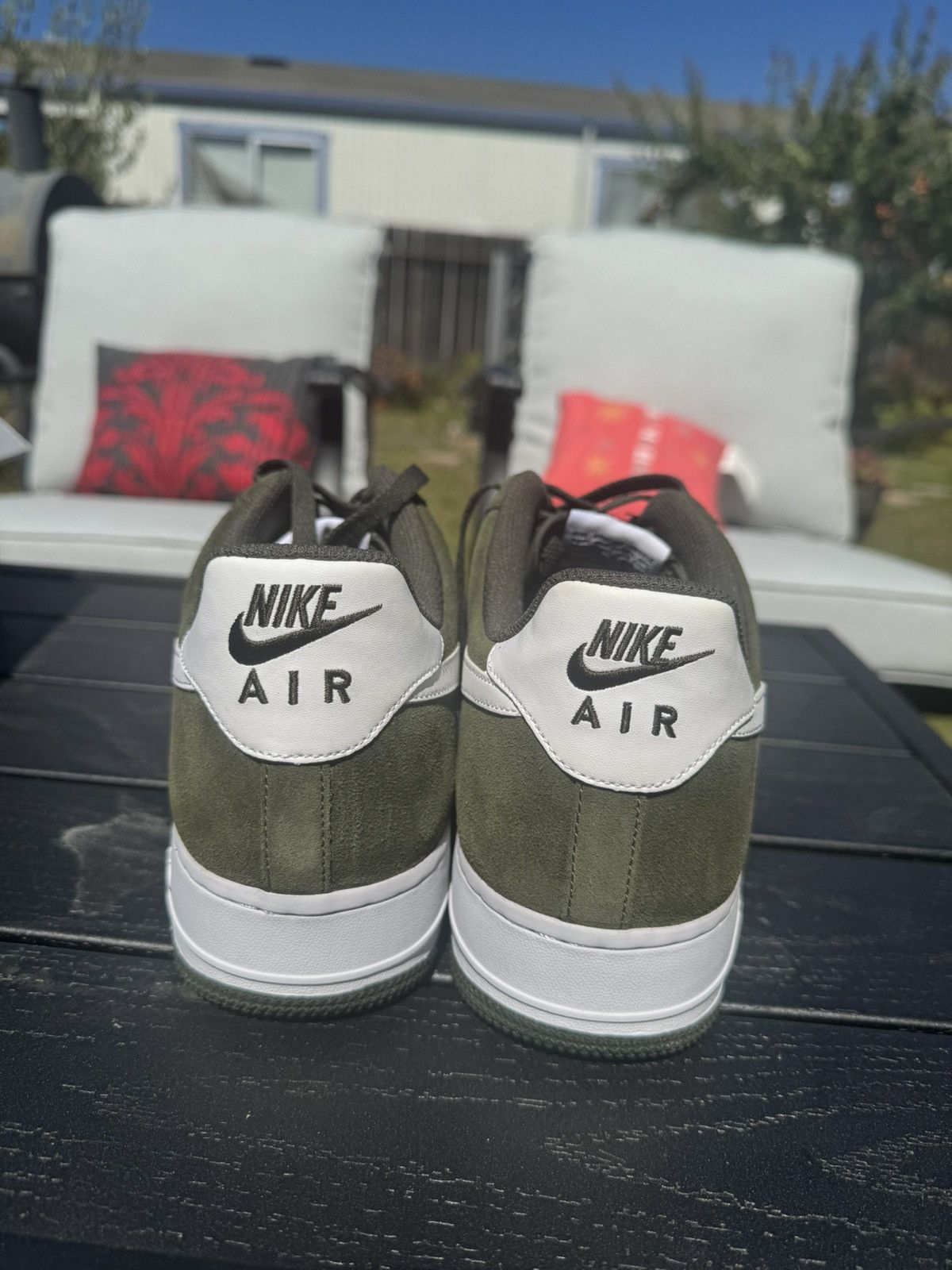 Nike Air Force 1 Cargo White/ White-Cargo Khaki Size US 14 / EU 47 - 4 Thumbnail