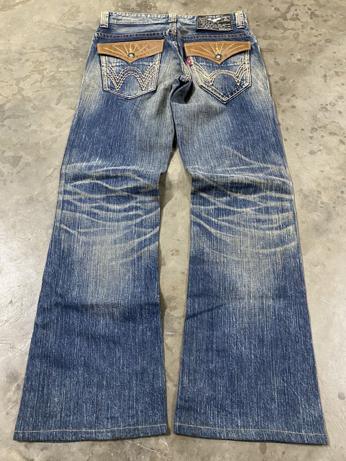 Edwin × Hysteric Glamour × If Six Was Nine Flare Jeans Japanese Edwin XVS Distressed @262 Size US 32 / EU 48 - 1 Thumbnail