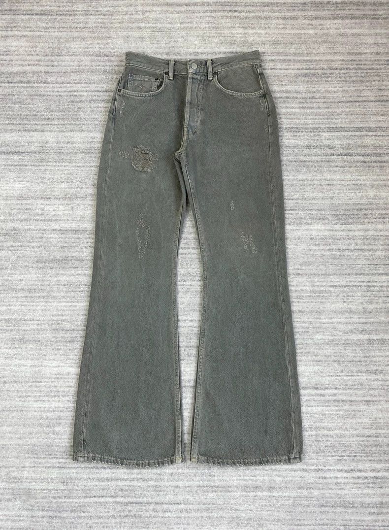 Acne Studios Acne Studios Washed grayish-green slightly flared jeans Size US 29 - 1 Thumbnail