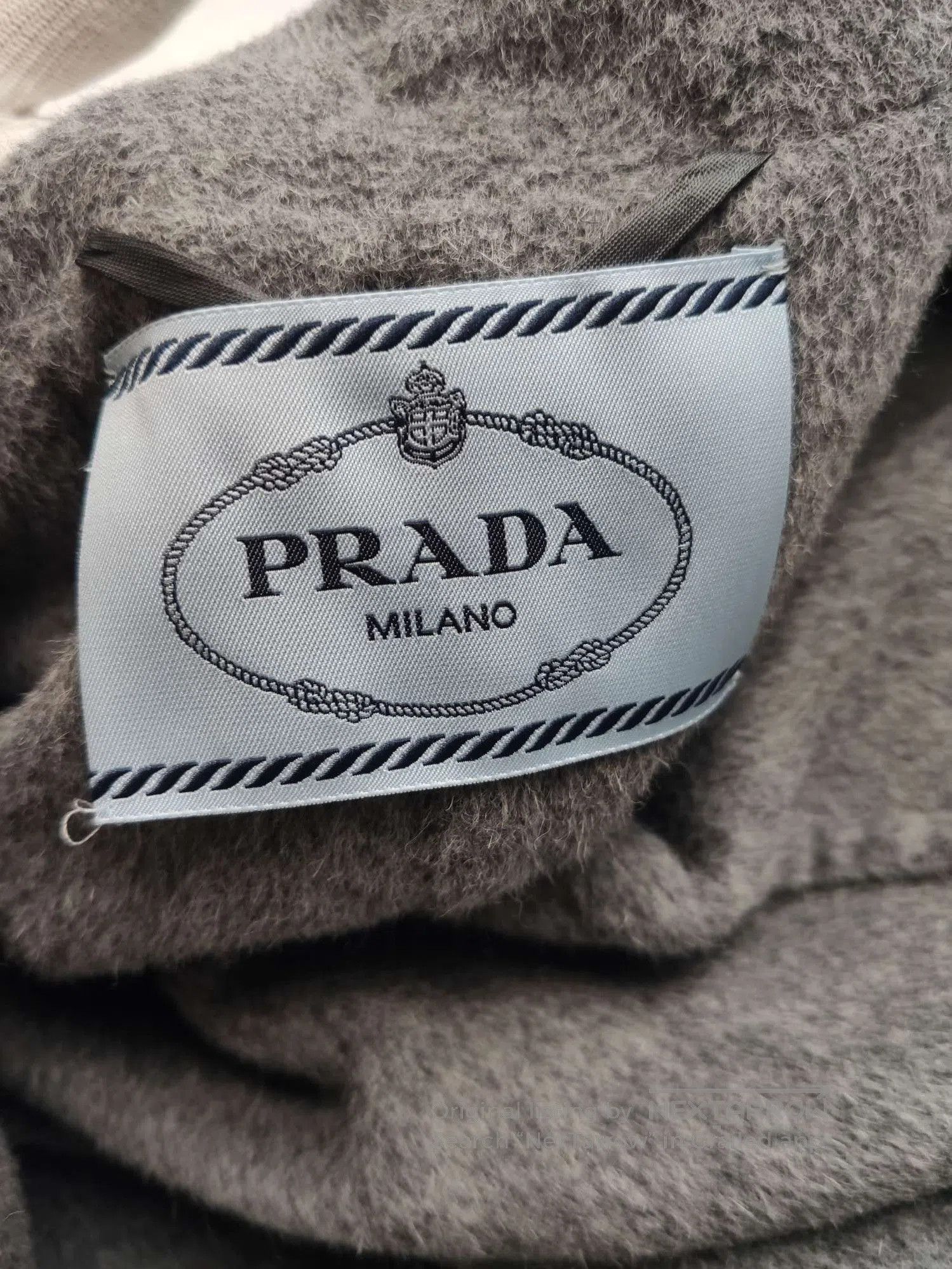 Prada Prada Gray Wool Blend Single-Breasted Coat . Size US S / EU 44-46 / 1 - 8 Thumbnail
