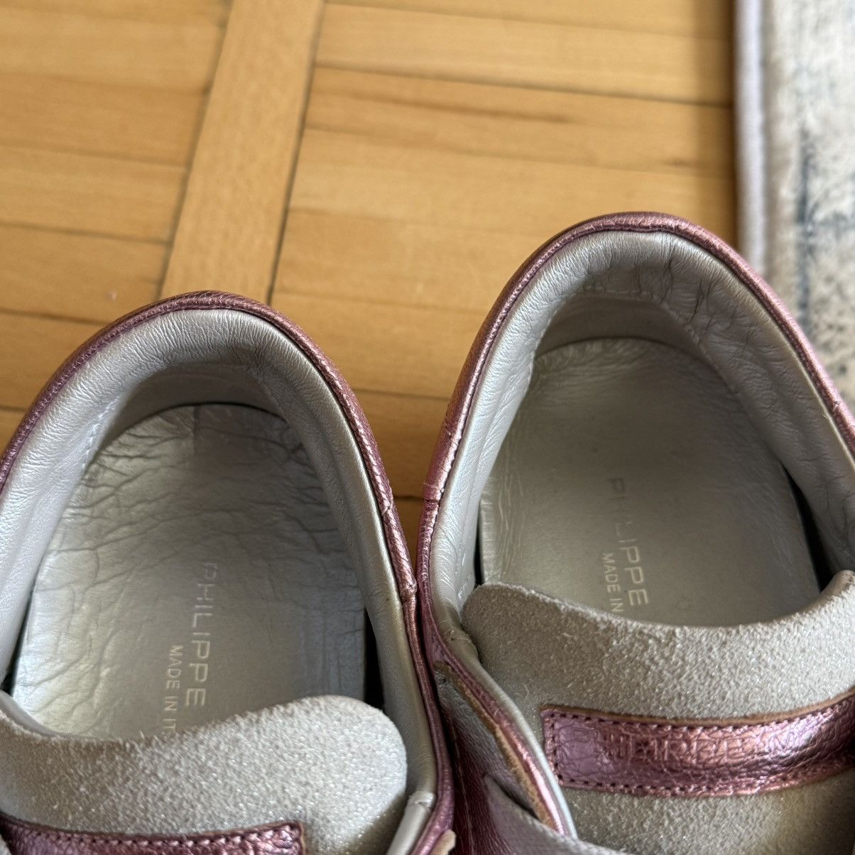 Philippe Model 📌 Philippe Model Pink Tennis Low Top Leather Sneakers 39 Size US 9 / IT 39 - 16 Thumbnail