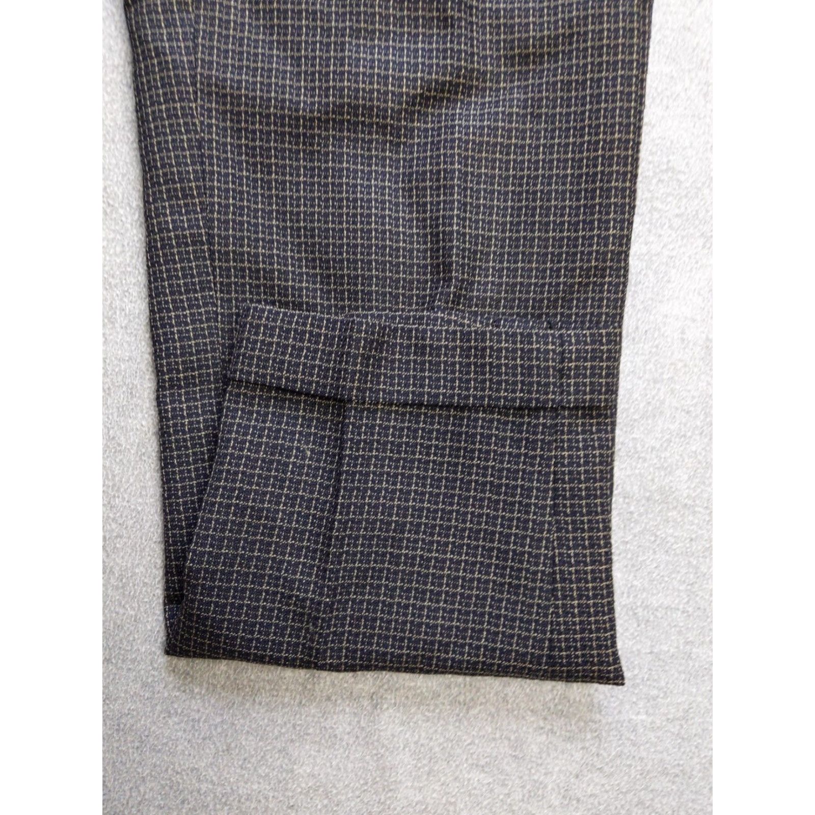 Jones New York VINTAGE Jones New York Pants Womens 4 Brown Wool Pleated Checkered Dress Trousers USA Dress Pants Womens 4 Brown Wool Pleated Checkered Size 27" / US 4 / IT 40 - 3 Thumbnail