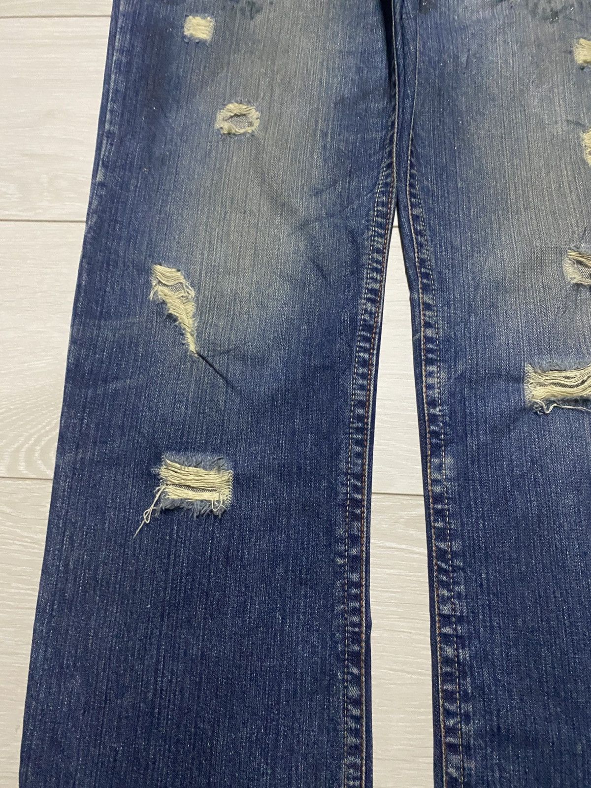 Raw State Raw Limited Edition Denim Distressed Slim Fit Jeans Size US 35 - 11 Thumbnail