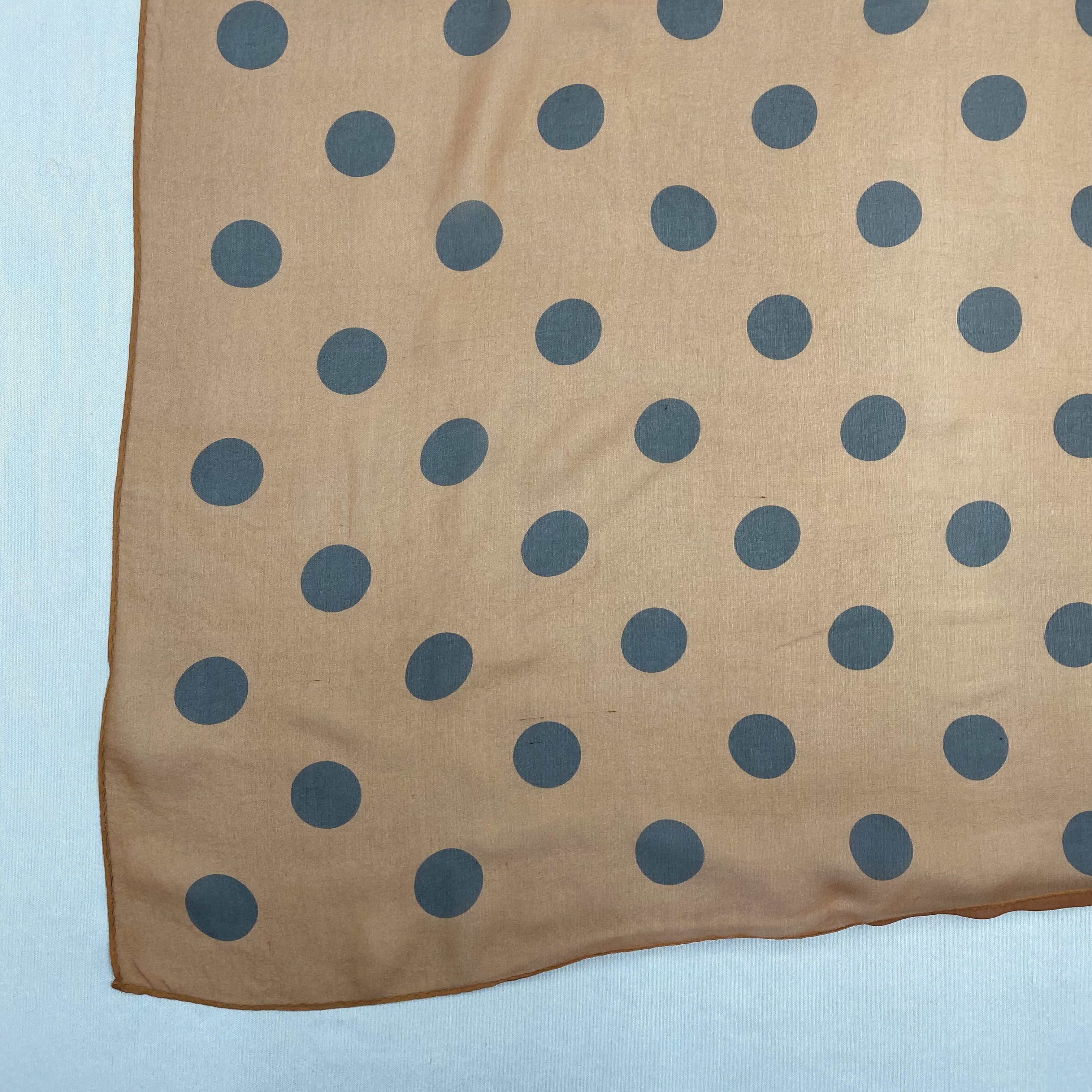 Japanese Brand Vintage Polka Dot SILK Scarf Twill Stole Wraps Scarves Size ONE SIZE - 8 Thumbnail