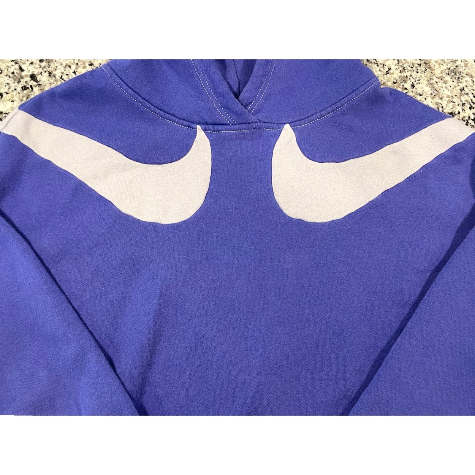 Nike Nike Plus Swoosh Fleece Hoodie Purple Gray DM3313 010 Women's Size Large Size L / US 10 / IT 46 - 2 Thumbnail