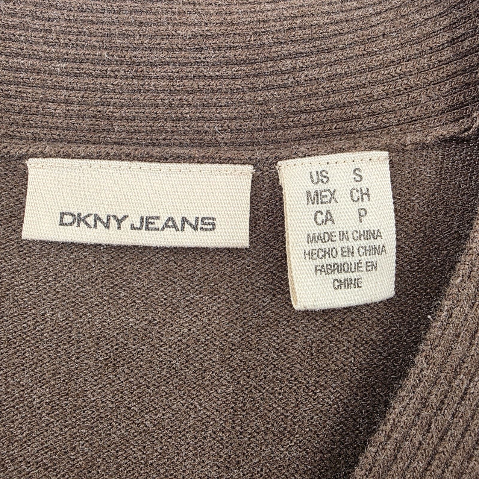 DKNY DKNY Jeans Women's S Knitted Pullover V-Neck Y2K Top Sweater Size S / US 4 / IT 40 - 8 Thumbnail