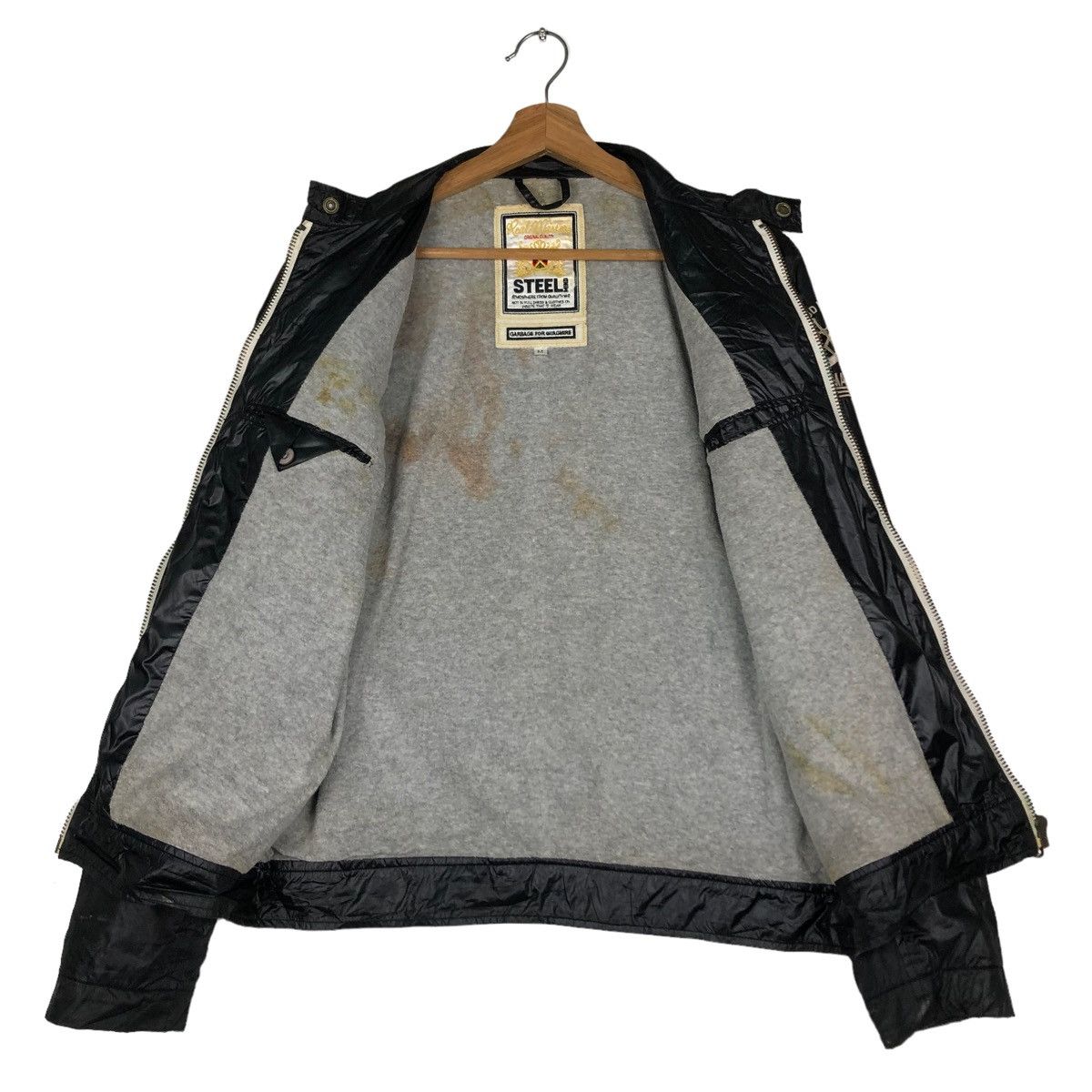 Japanese Brand VINTAGE BIKER JACKET PUNK DESIGN PARACHUTE REALMASTER STEEL Size US M / EU 48-50 / 2 - 13 Thumbnail