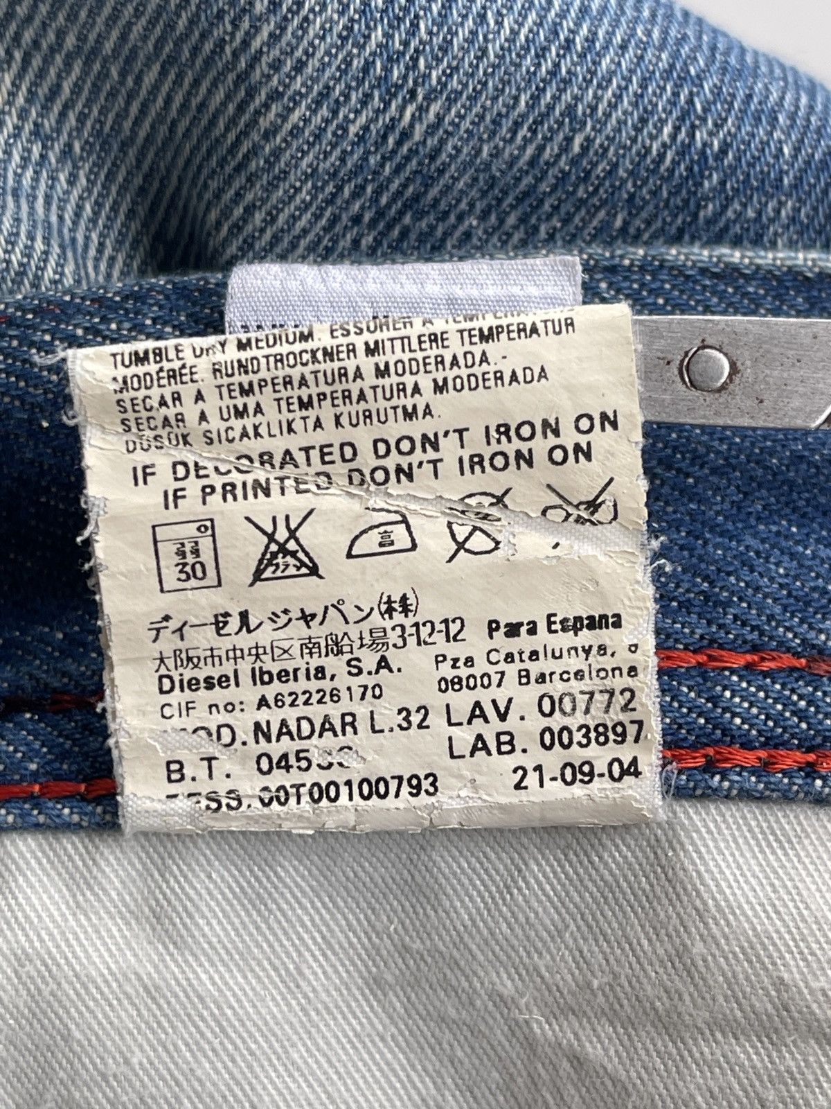 Diesel Diesel Distressed Flared Denim Size 29" - 15 Thumbnail