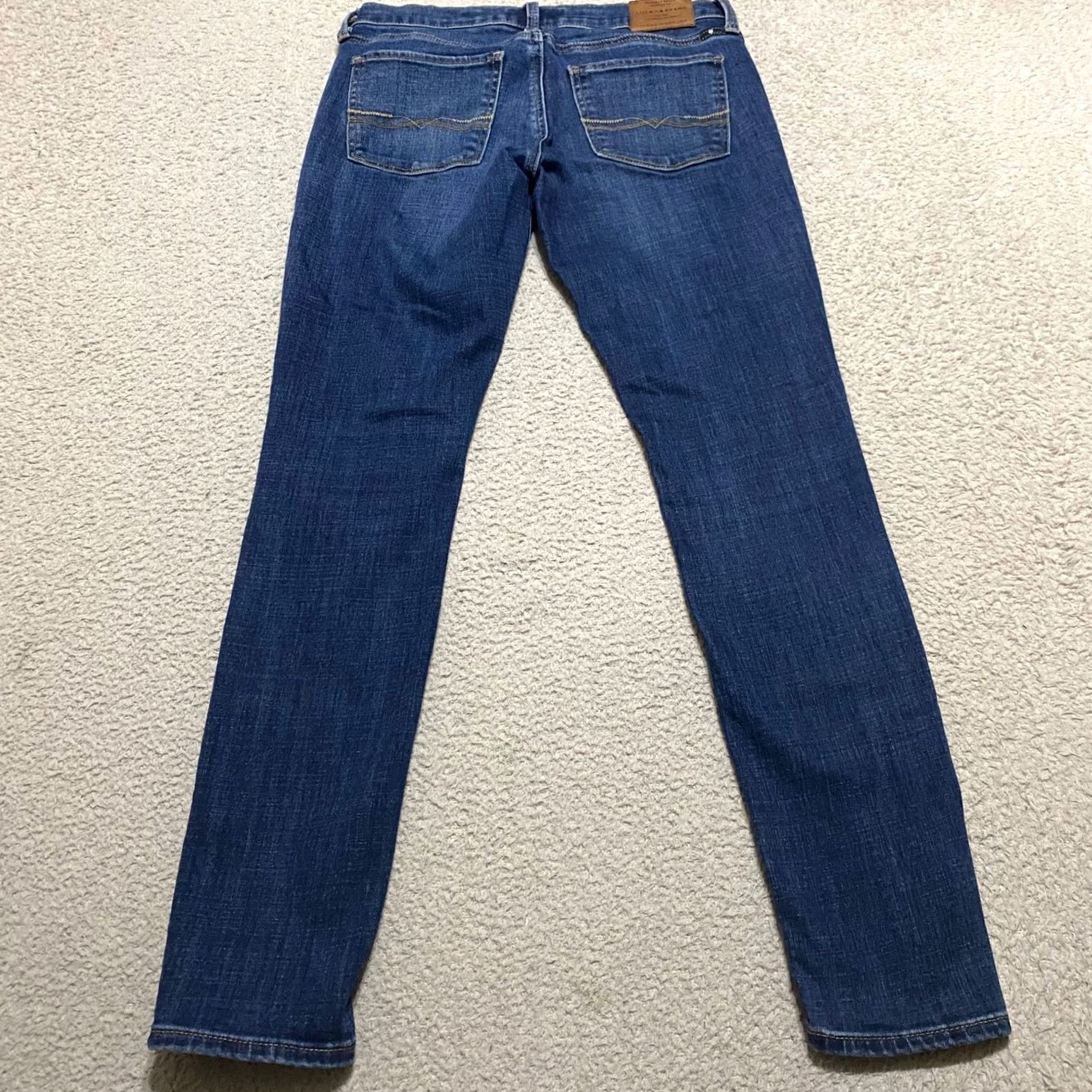 Lucky Brand Lucky Brand Jeans Skinny Charlie Womens sz 2 Blue Denim Dark Wash Low Rise 5-Pocket Stretch 28in Inseam Women's Jeans Size 26" / US 2 / IT 38 - 2 Thumbnail