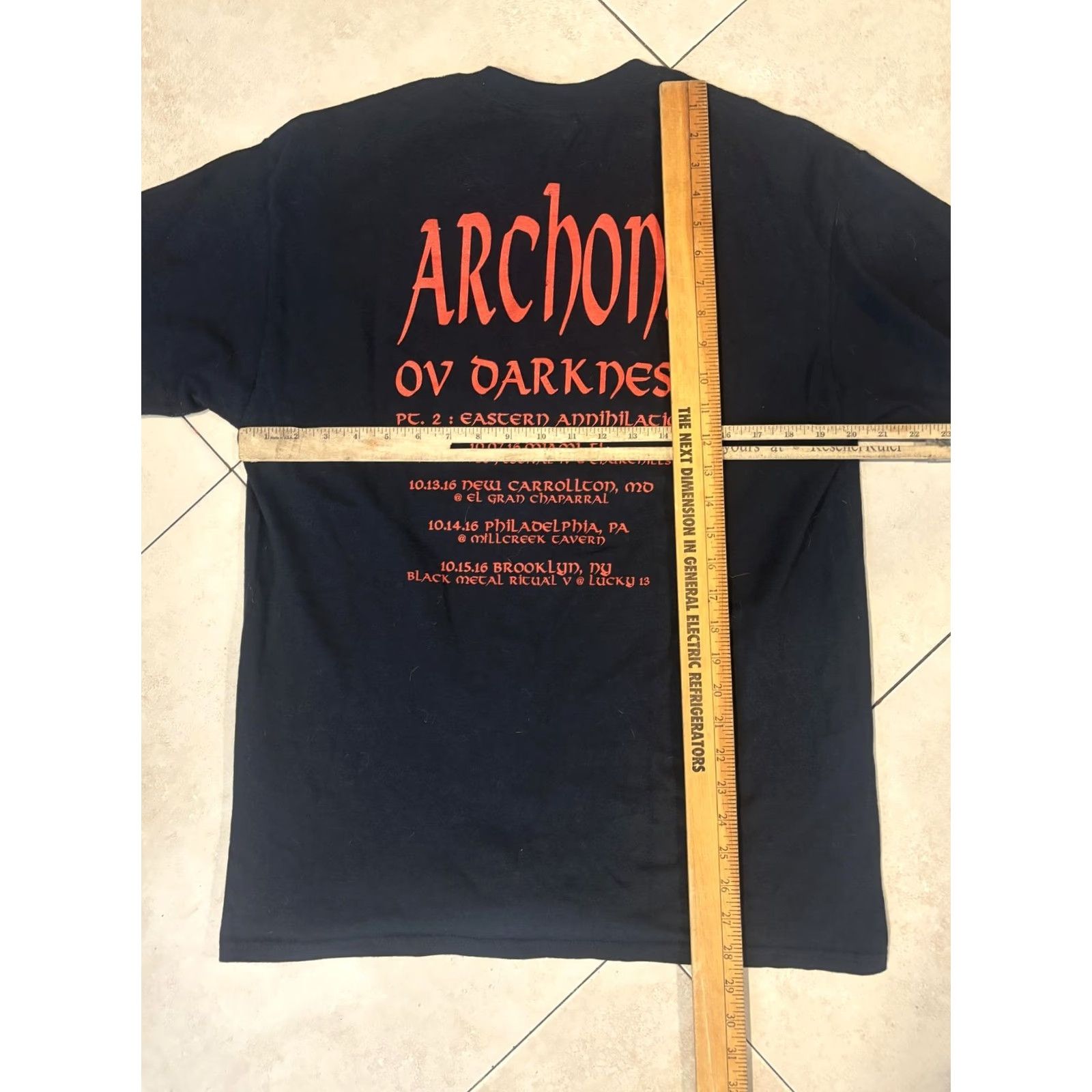 Gildan Archons Ov Darkness Shirt Mens Large Black 2016 Tour Black Metal Graphic Concert Size US L / EU 52-54 / 3 - 6 Thumbnail