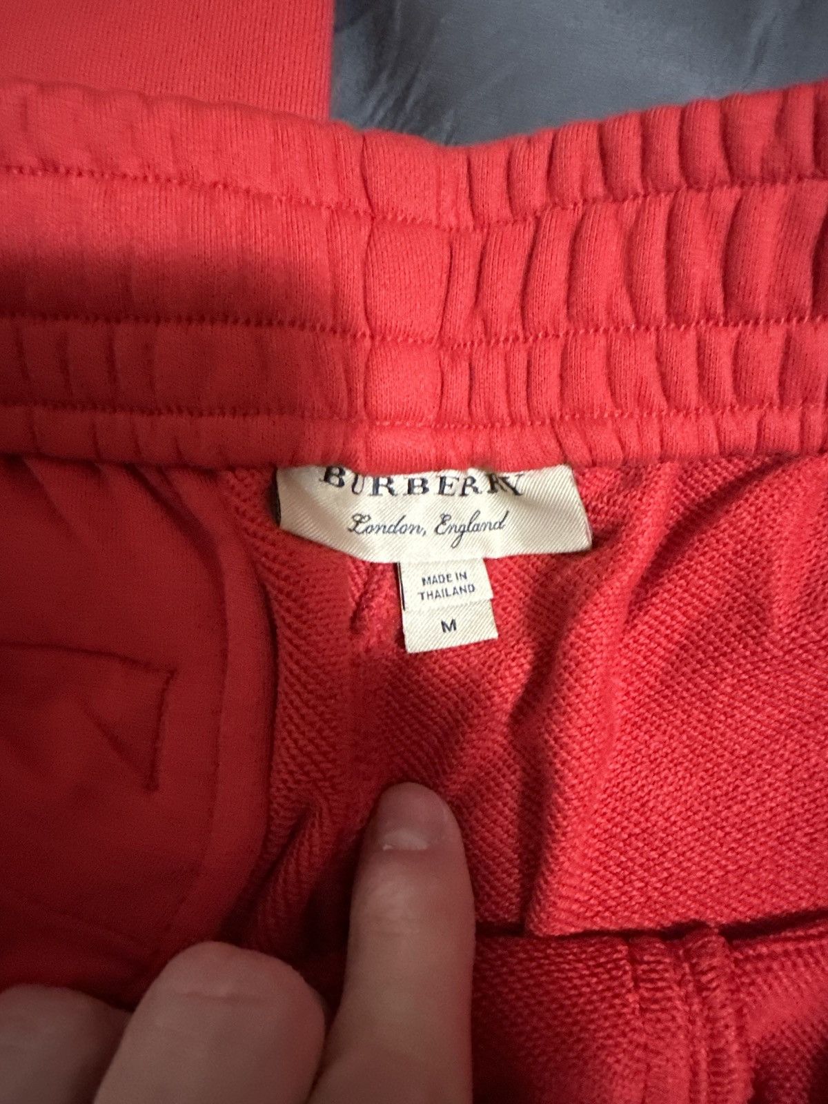 Burberry Burberry Red Chequer EKD Munley Sweatpants Size US 31 - 6 Thumbnail