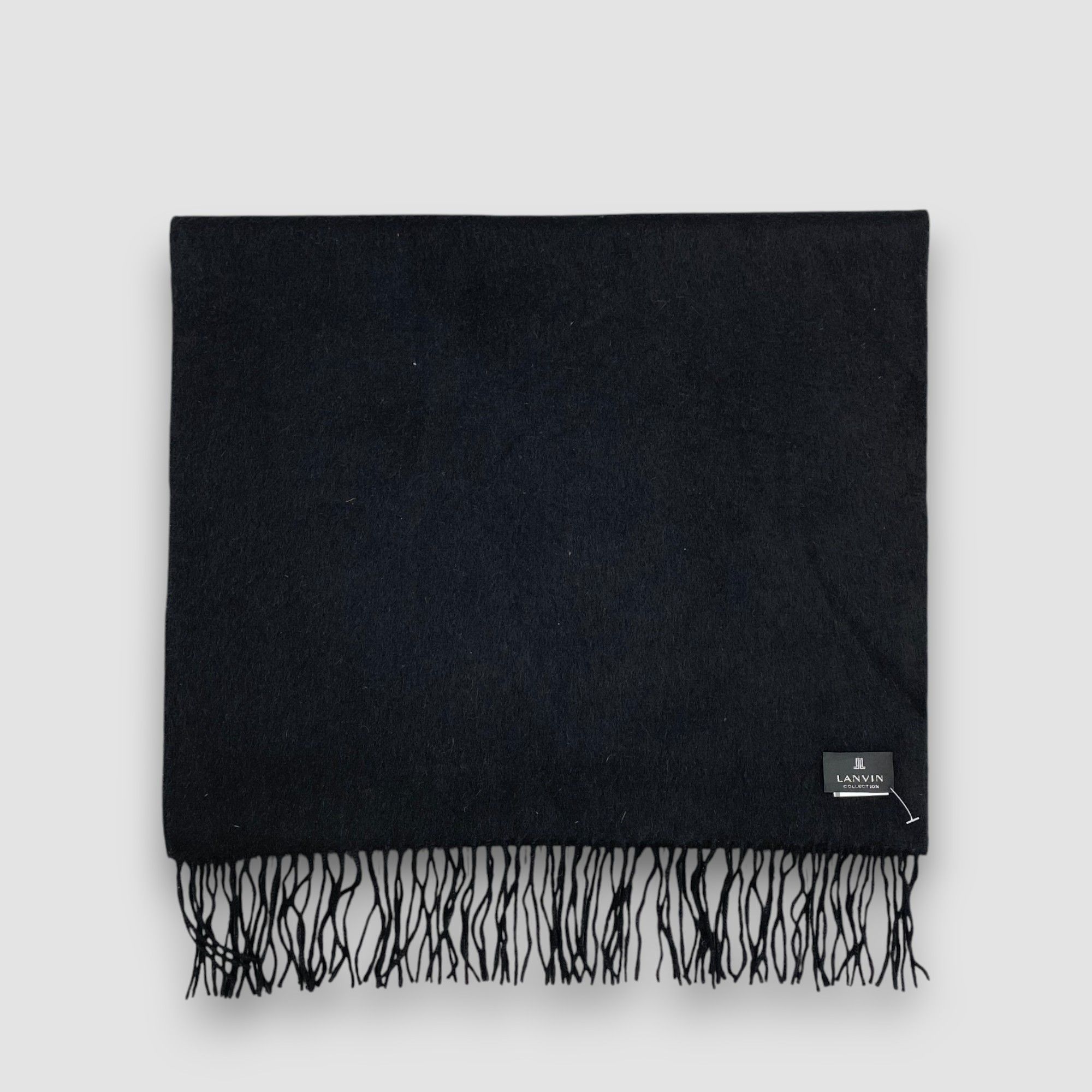 Japanese Brand Vintage Lanvin Scarf Muffler Wool Stole Wraps Scarves Size ONE SIZE - 3 Thumbnail