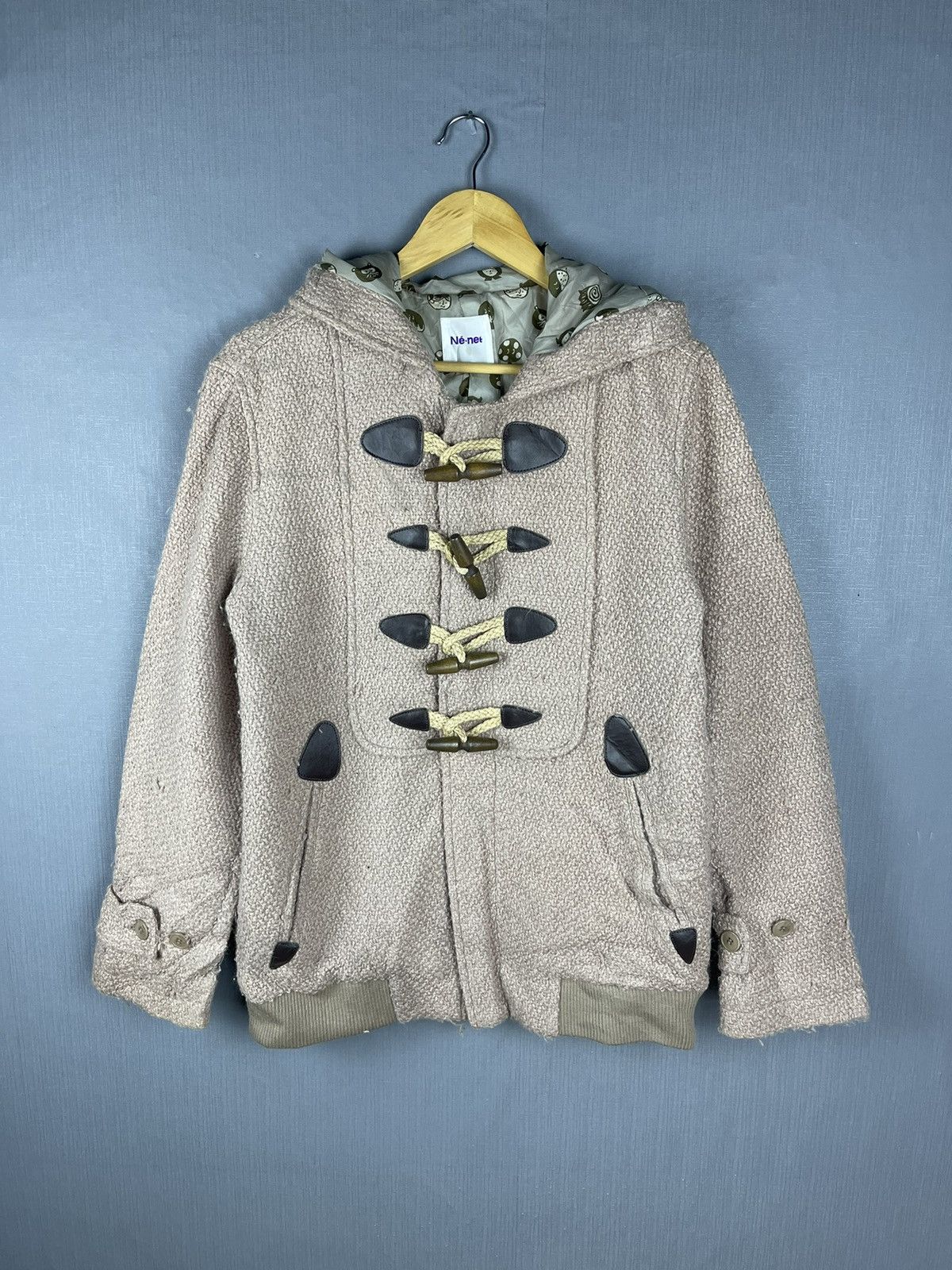 Issey Miyake × Ne-Net × Vintage Vintage Issey Miyake Ne-Net Duffle Hoodie Jacket Size US M / EU 48-50 / 2 - 2 Thumbnail