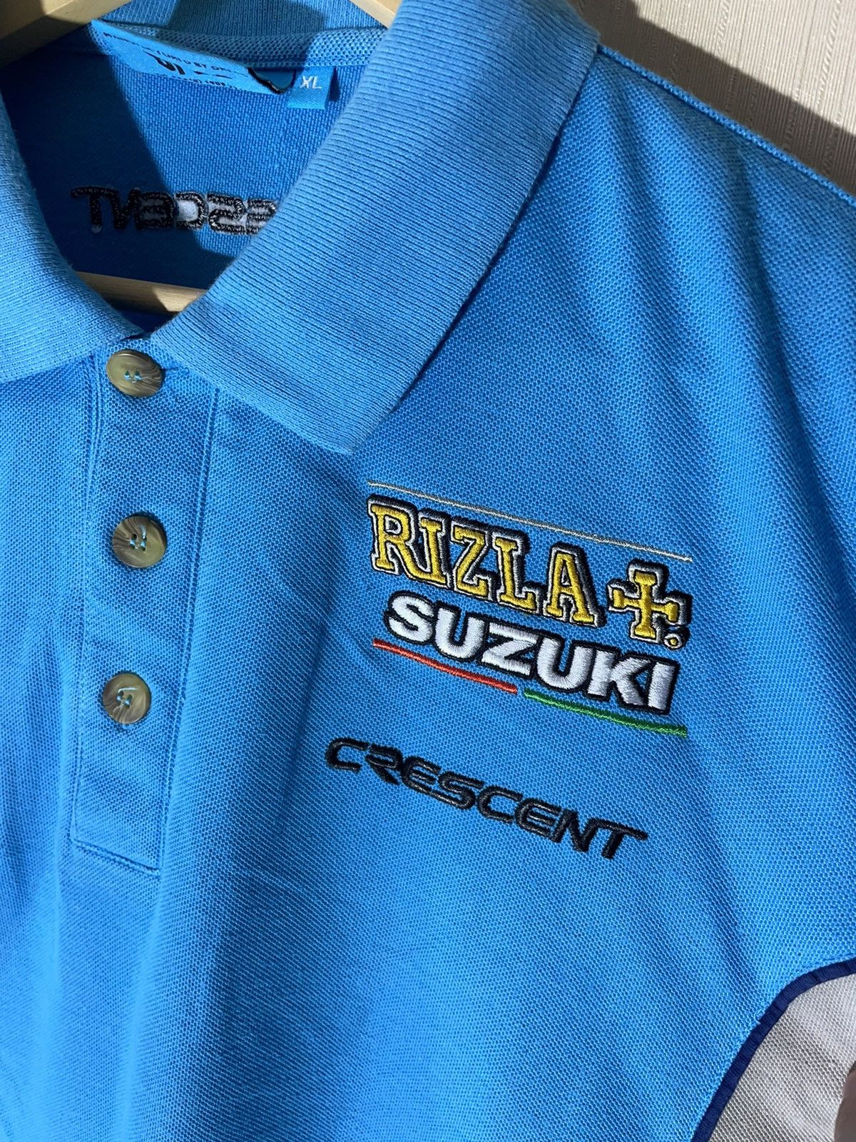 Vintage Suzuki Rizla+ vintage racing polo shirt Size US XL / EU 56 / 4 - 6 Thumbnail