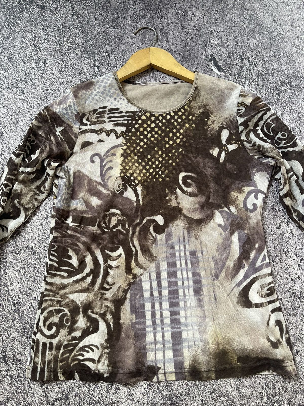 Japanese Brand Y2K Pinore gothic mesh longsleeve Size M / US 6-8 / IT 42-44 - 3 Thumbnail