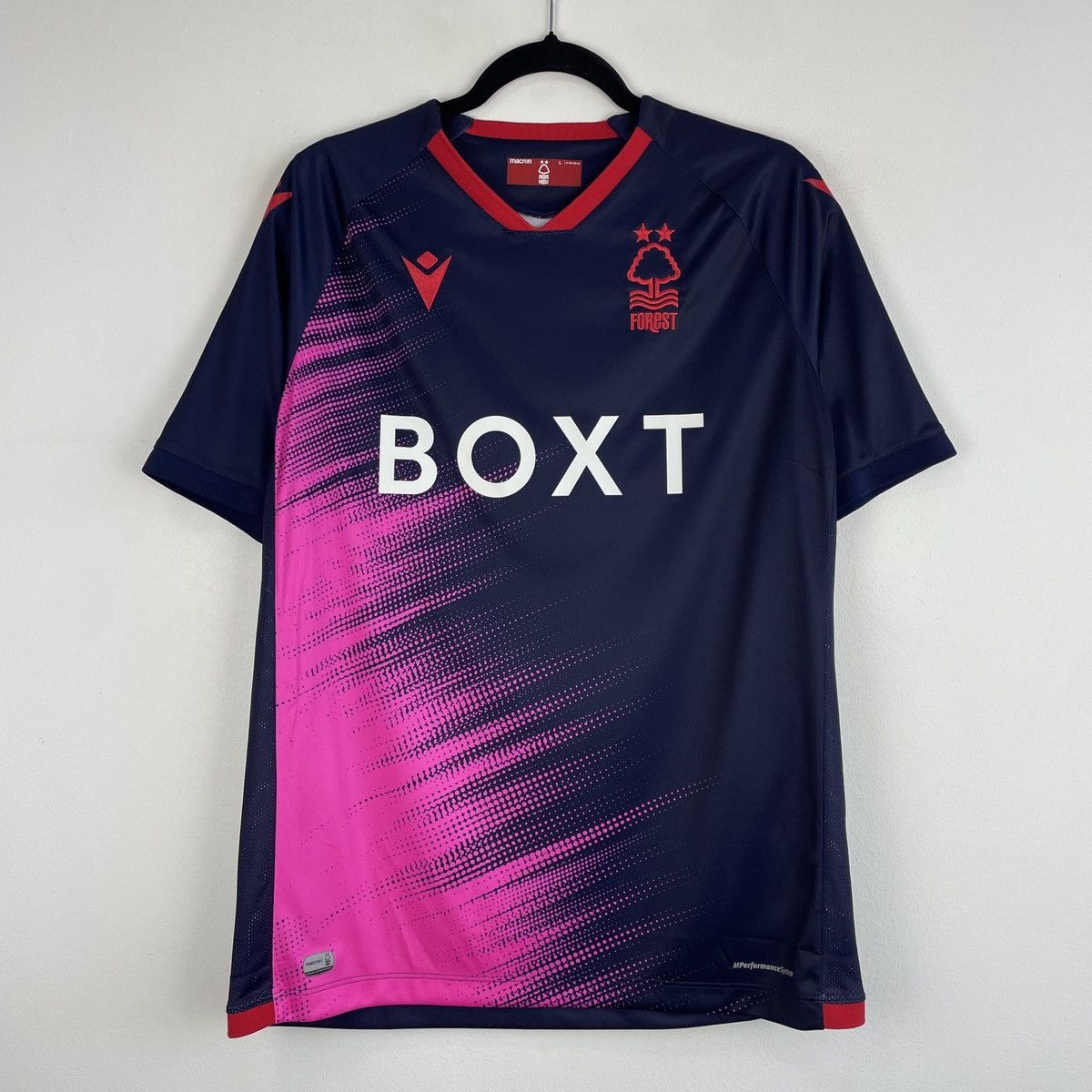 Macron Nottingham Forest Away Promotion Jersey Shirt 2021/2022 Size US L / EU 52-54 / 3 - 1 Thumbnail