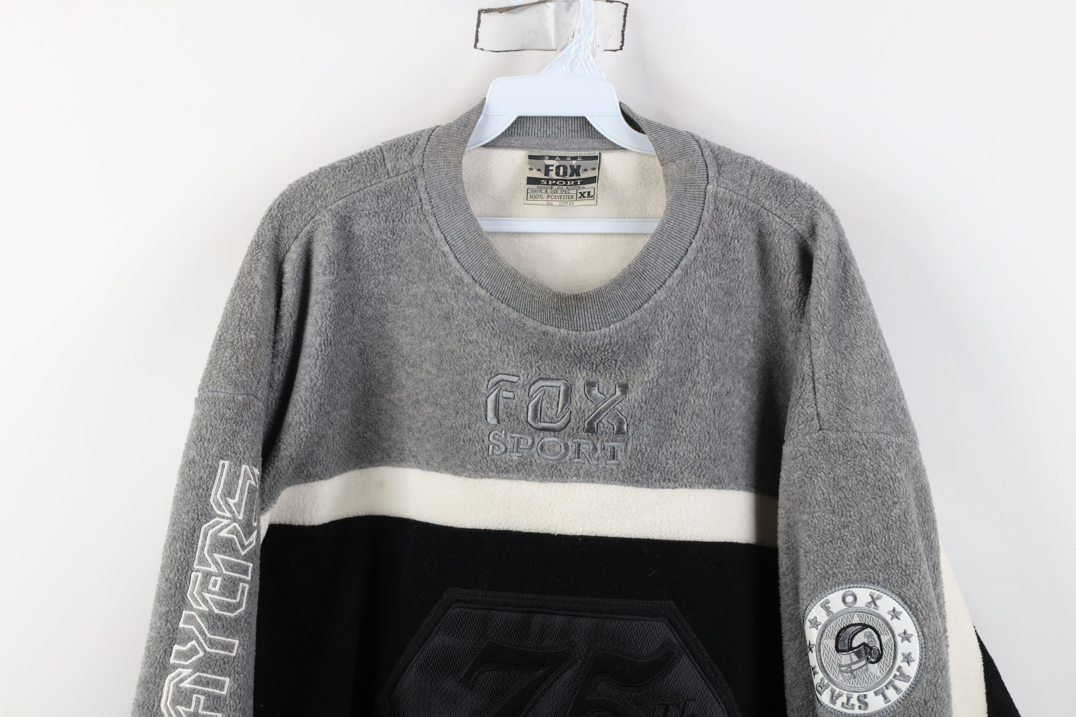 Vintage Vintage 90s Fox Sports Football Fleece Crewneck Sweater Size US XL / EU 56 / 4 - 2 Thumbnail