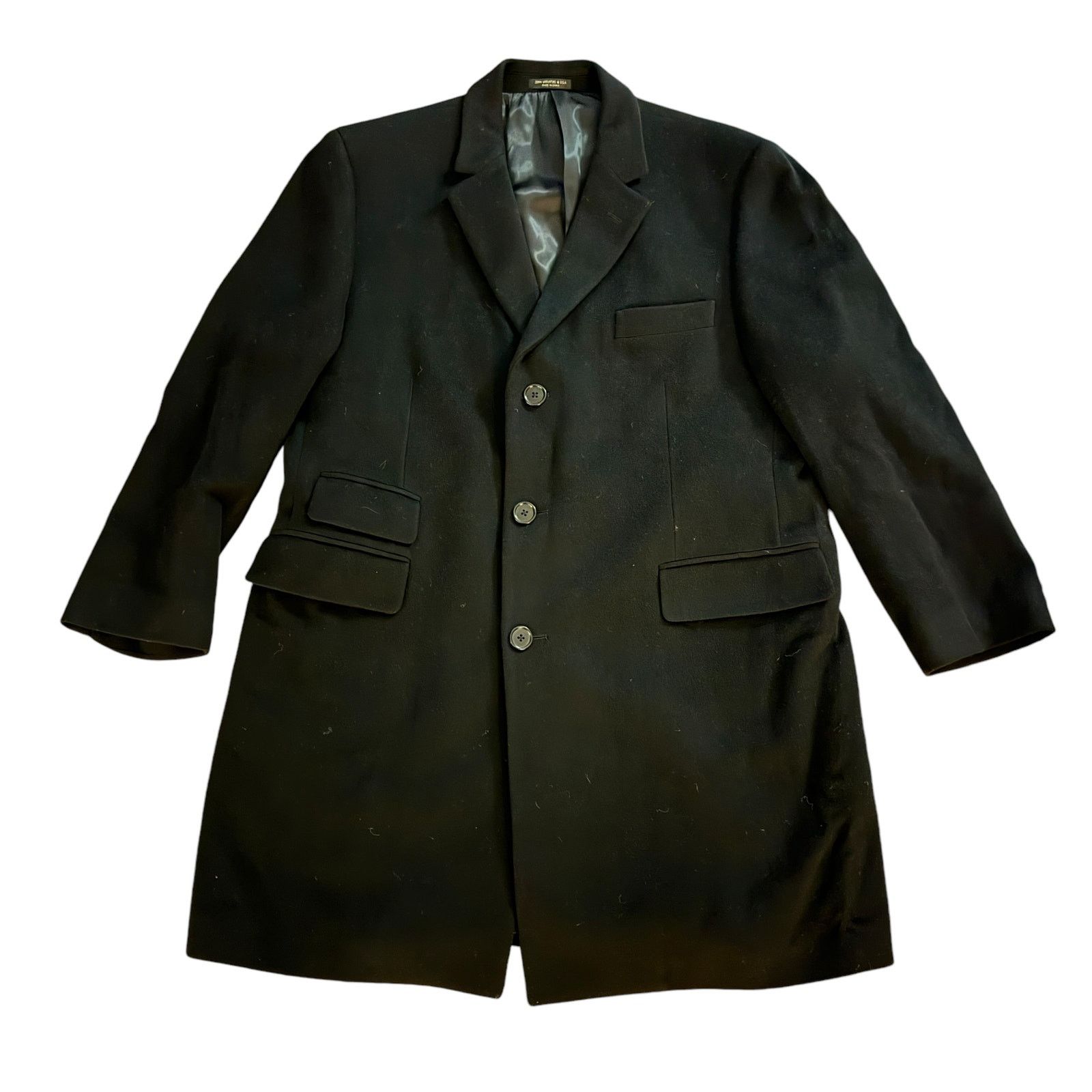 John Varvatos John Varvatos Star USA Cashmere Topcoat Black 44R Size US S / EU 44-46 / 1 - 4 Thumbnail