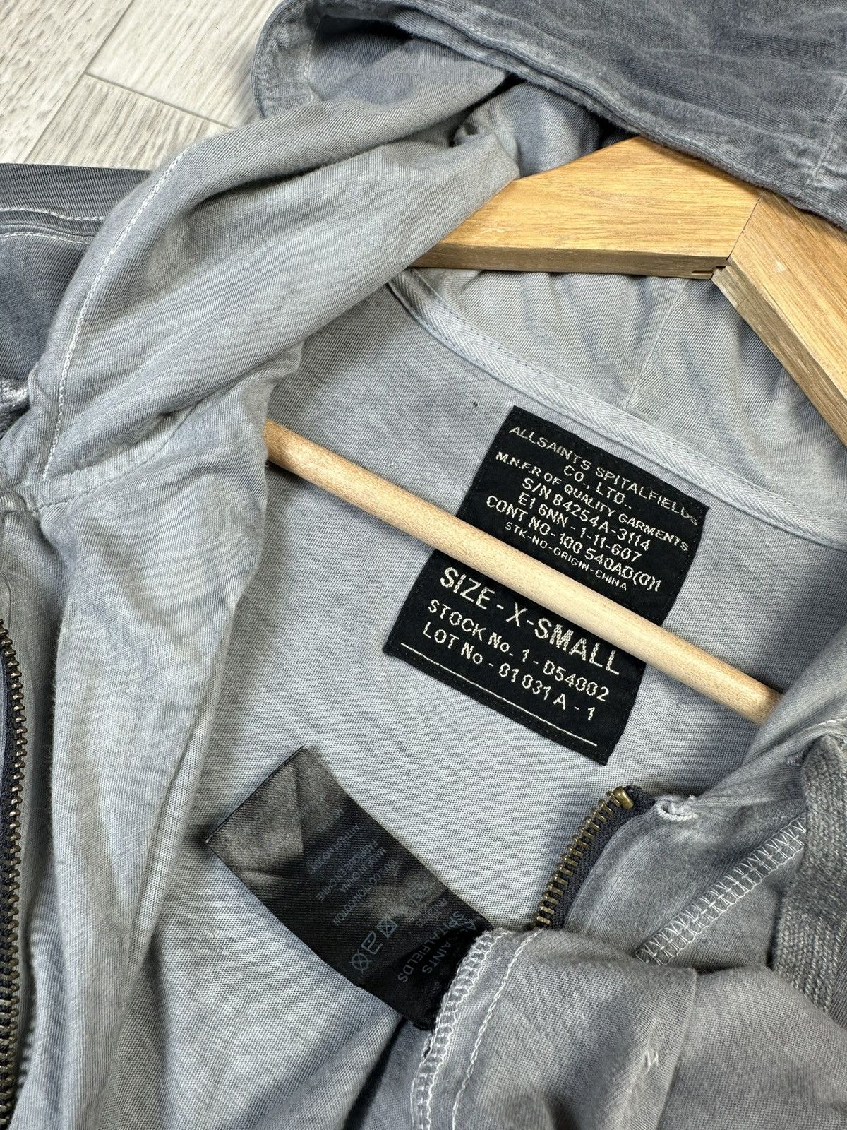 Allsaints × Vintage Vintage Allsaints Zip Hoodie 90s Size US S / EU 44-46 / 1 - 10 Thumbnail