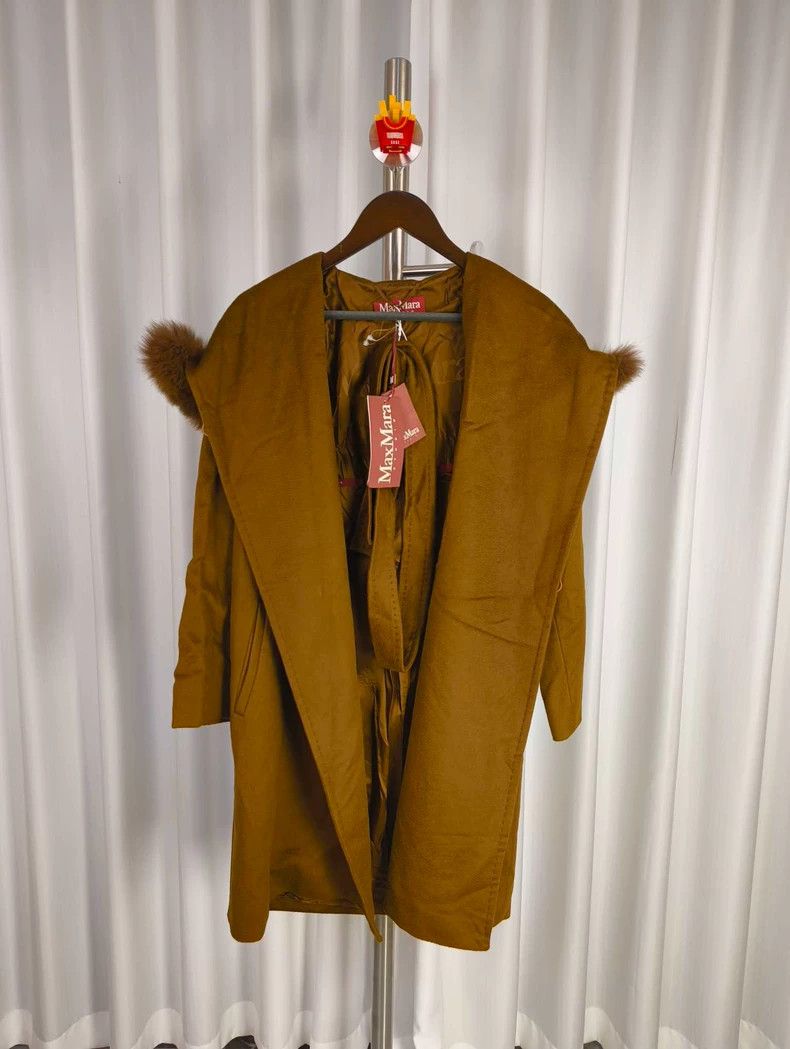 Max Mara Max Mara Studio hooded mid-length wool coat Size S / US 4 / IT 40 - 1 Thumbnail