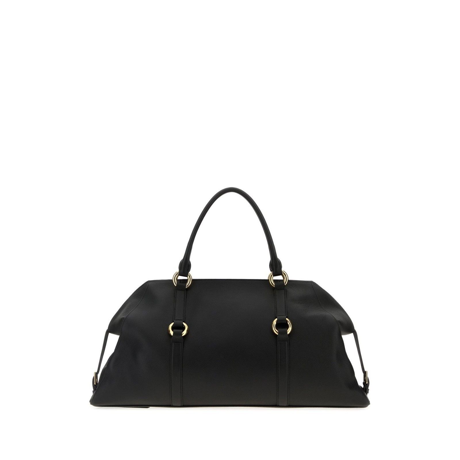 Alexander McQueen ALEXANDER MCQUEEN Maxi Farringdon Black Leather Top Handle B Size ONE SIZE - 3 Thumbnail