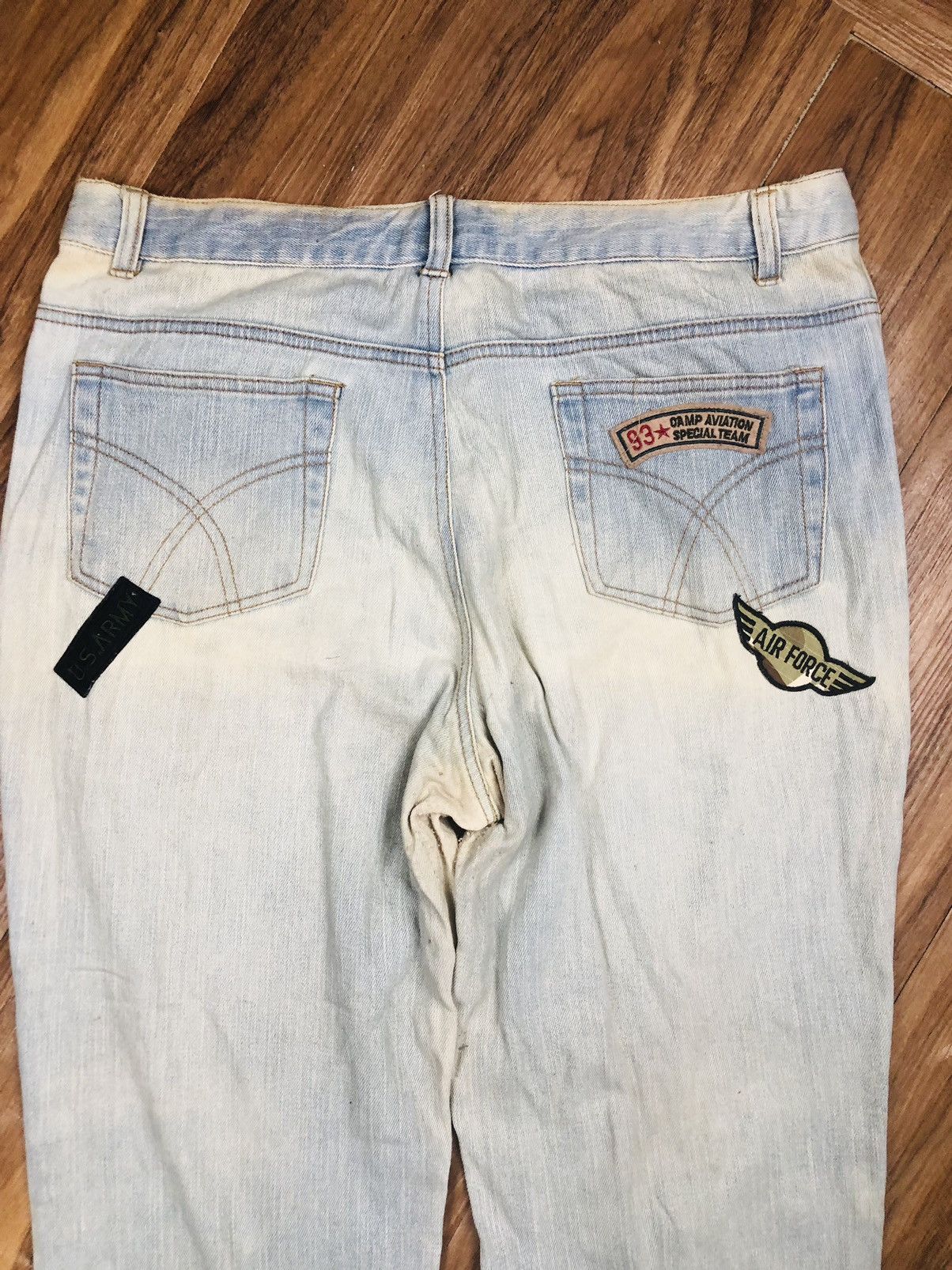 Other HUCOM Vintage Y2K Military Patchwork Jeans (37) Size 35" - 16 Thumbnail