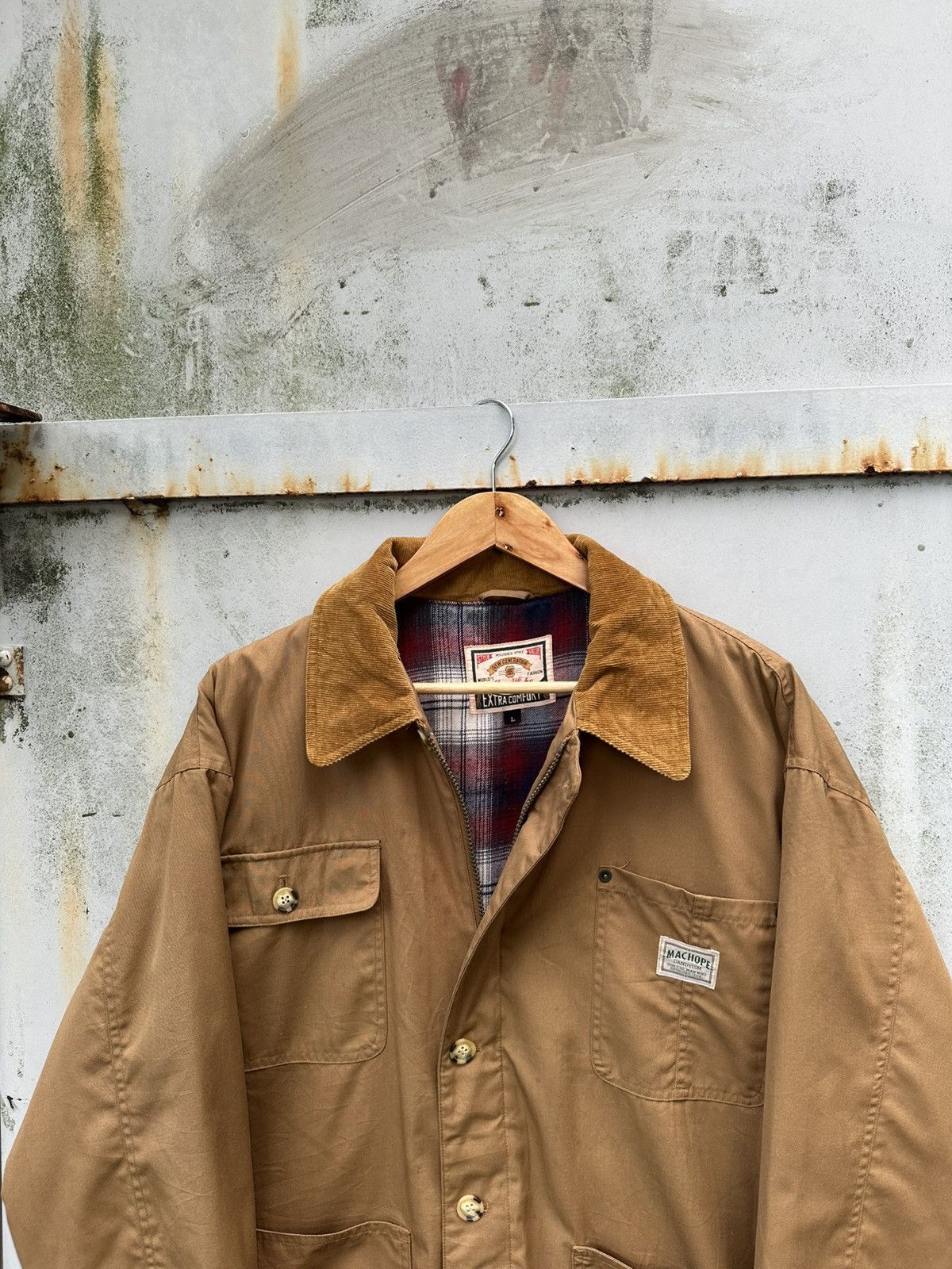 Vintage 👹Machope Blanked Lined Chore Jacket Size US XL / EU 56 / 4 - 4 Thumbnail