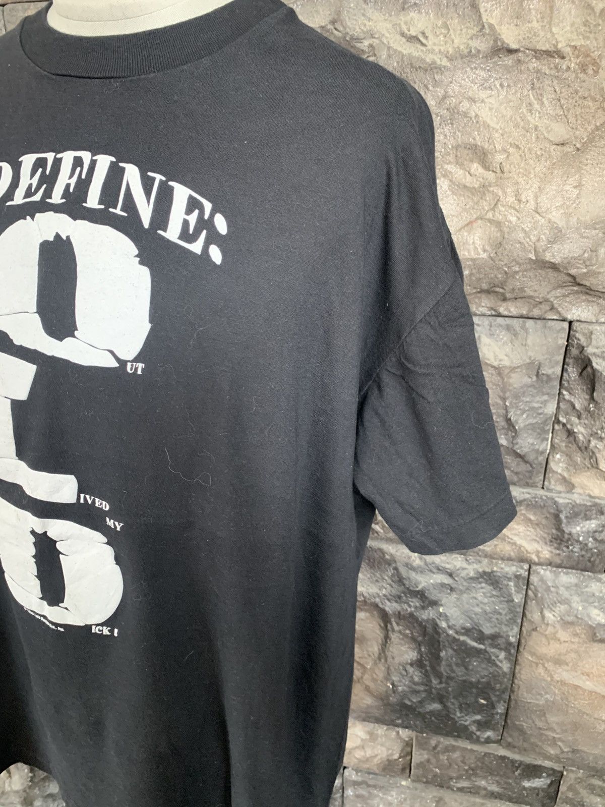 Vintage Vintage 90s Define OLD Laid Back Graphics T shirt Size US XL / EU 56 / 4 - 4 Thumbnail