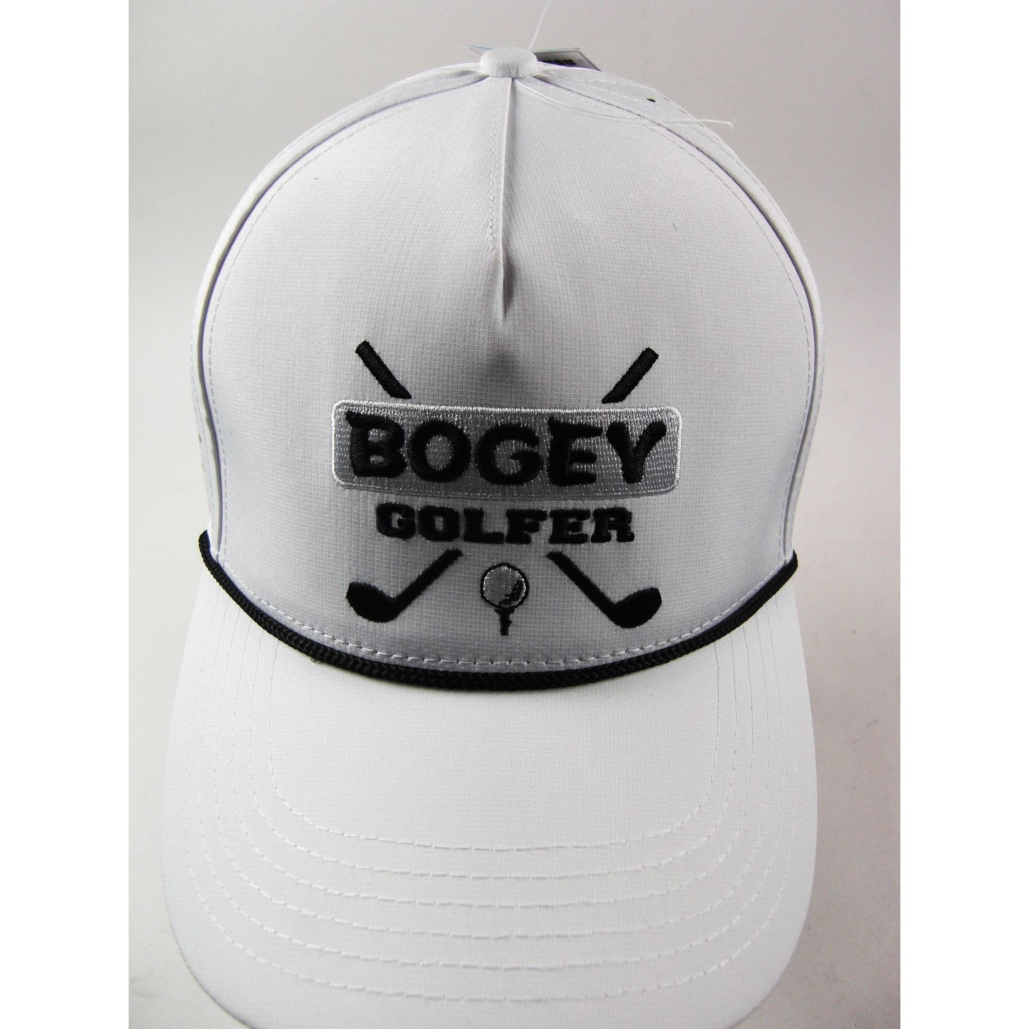 Other Golf Hat Mens Golf Snapback Adjustable Fun Hat White Golfing Size ONE SIZE - 1 Thumbnail