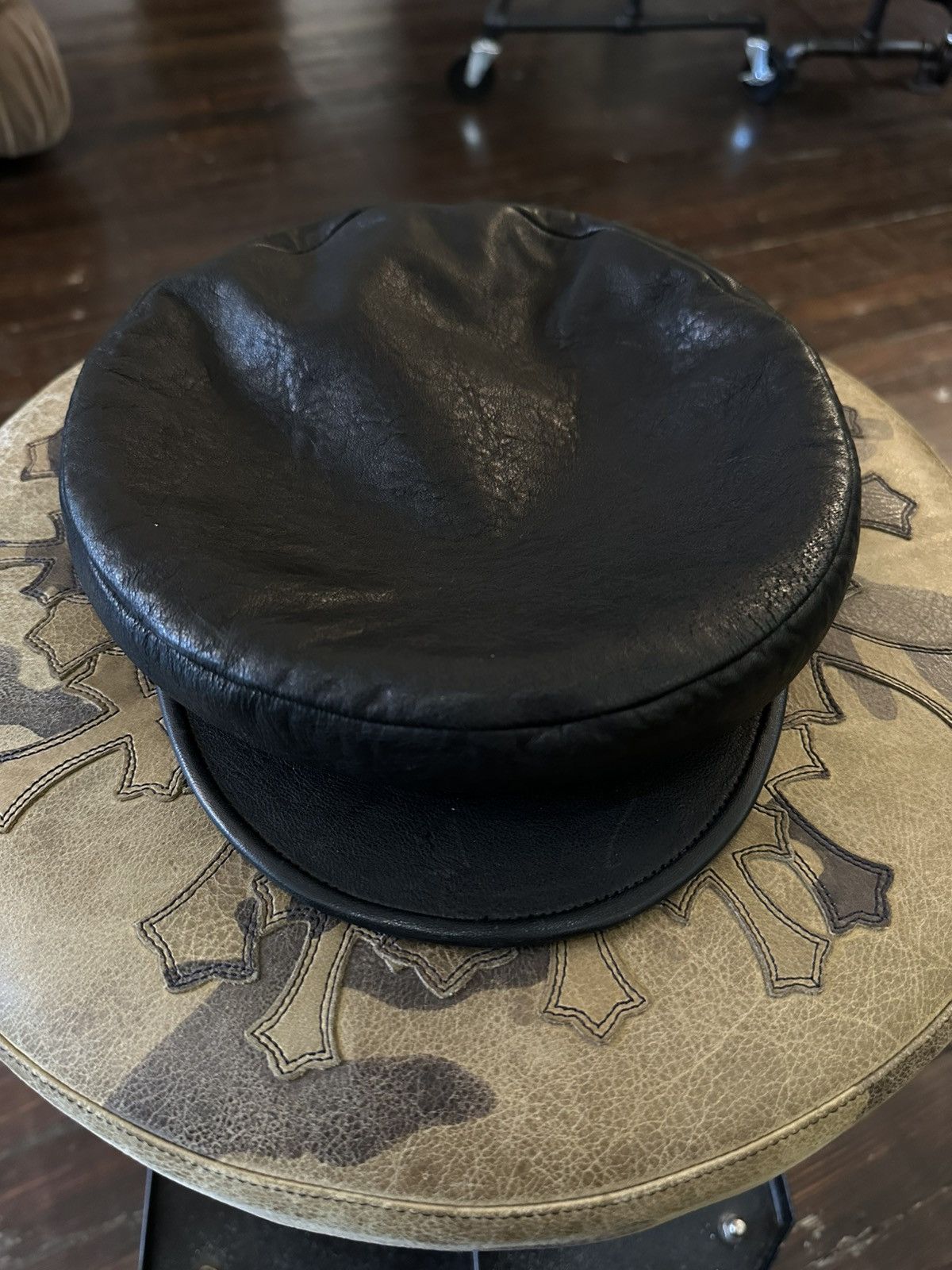 Chrome Hearts CHROME HEARTS LEATHER HAT Size ONE SIZE - 1 Thumbnail