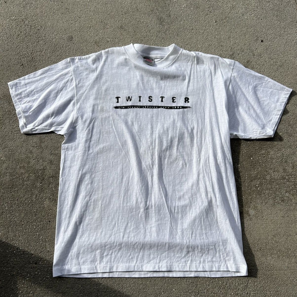 image of Movie x Vintage 1996 Twister Film, Visual Effects, Crew T-Shirt in White, Men's (Size XL)