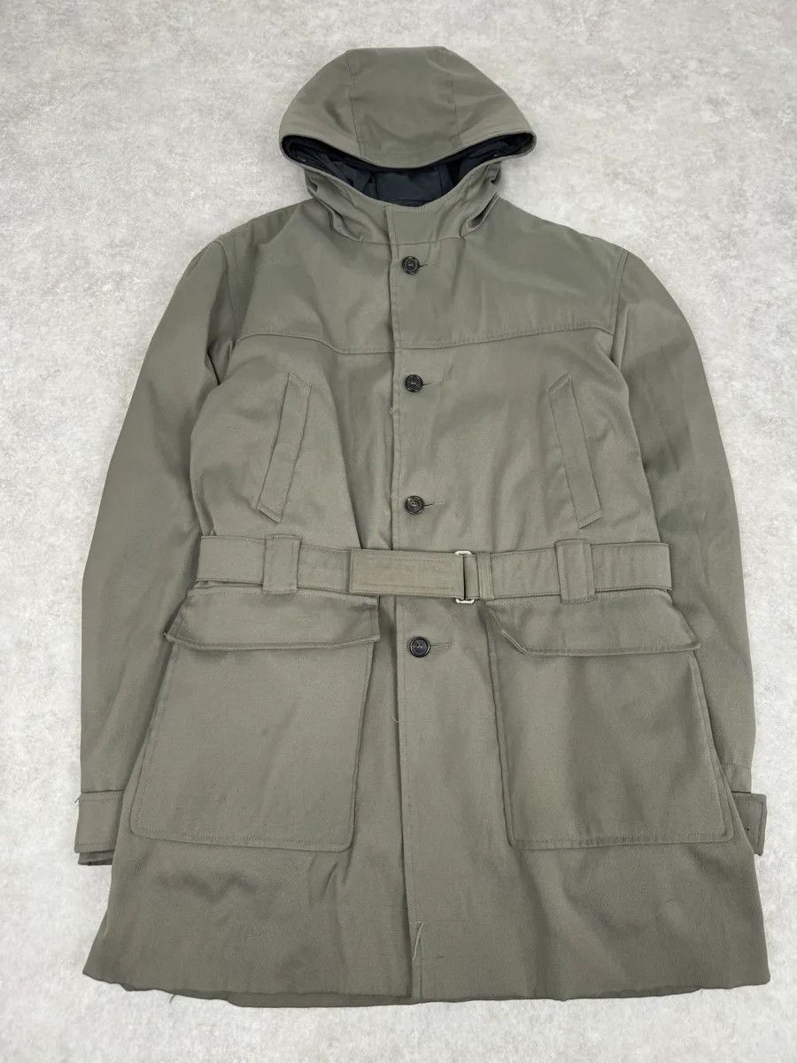 Prada FW1999 Prada Military Green Belted Jacket Size US M / EU 48-50 / 2 - 3 Thumbnail