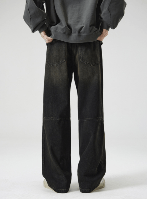 Japanese Brand × Jean American street loose straight retro washed trendy jeans Size US 32 / EU 48 - 4 Thumbnail