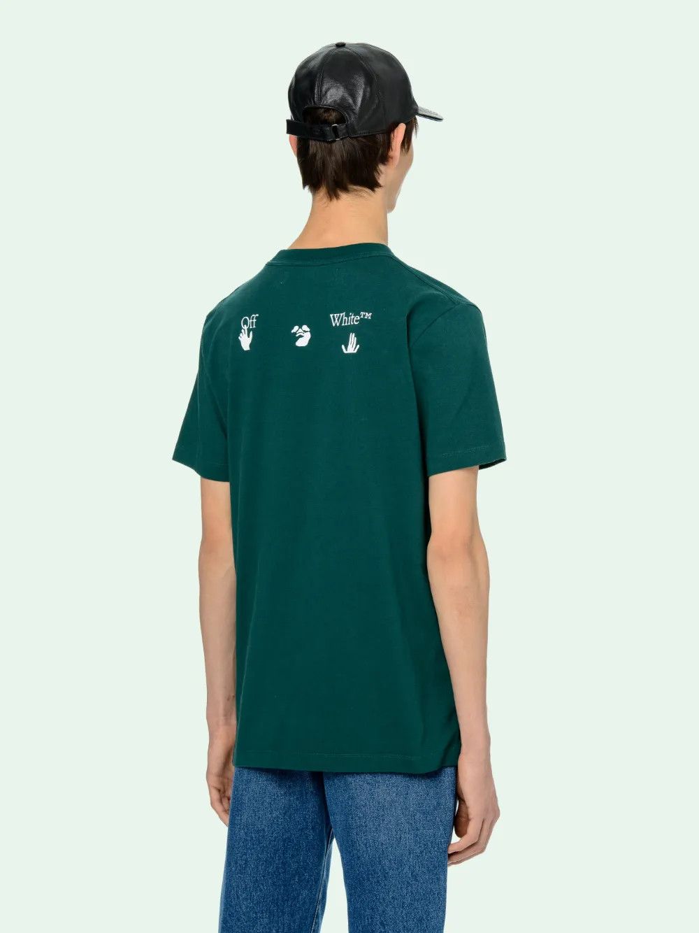 Off-White Green Swimming Man Big Logo T-Shirt Size US XL / EU 56 / 4 - 4 Thumbnail