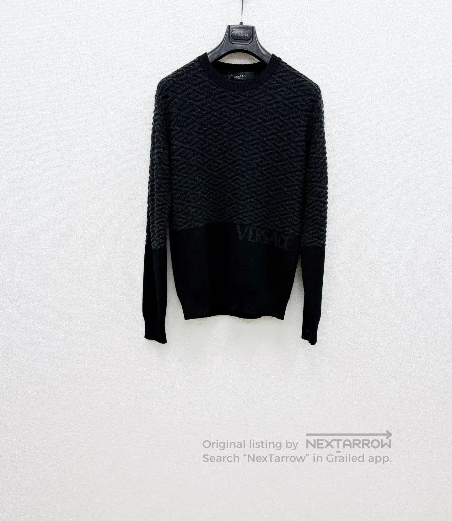 Versace VERSACE Wool Knit Sweater Jacket. Size US S / EU 44-46 / 1 - 1 Thumbnail