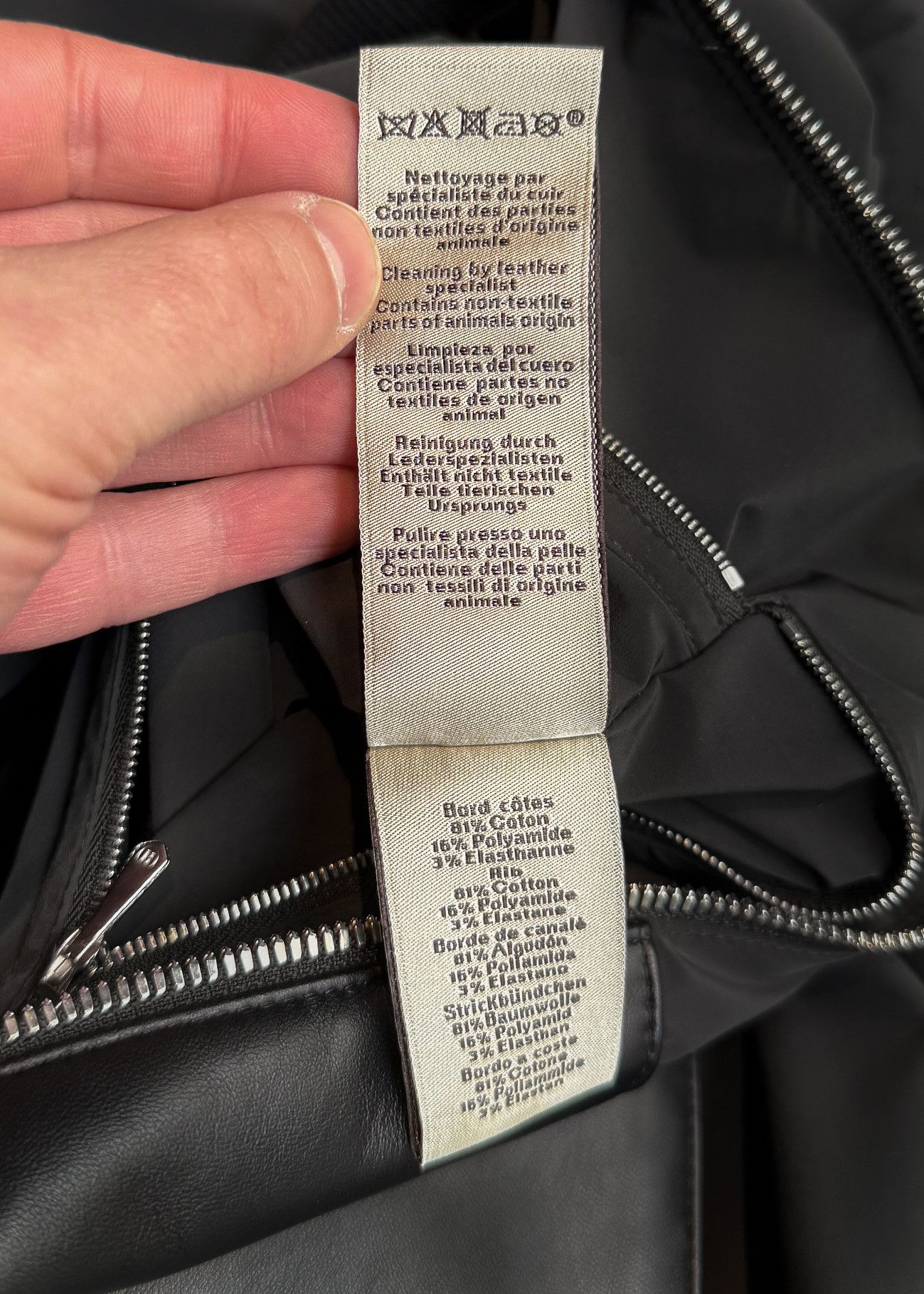 Hermes Hermès Black Leather Detailed Rib-Trim Jacket - 54 IT Size US L / EU 52-54 / 3 - 11 Thumbnail