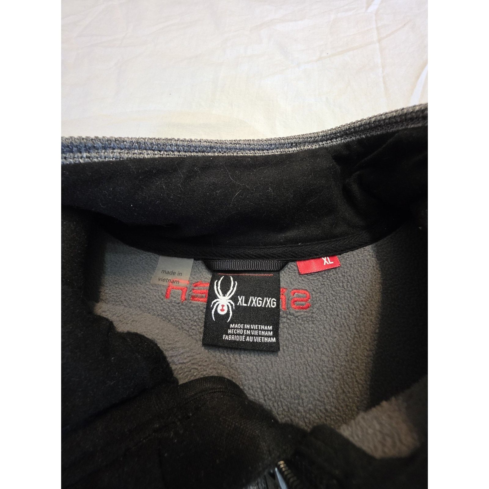 Spyder Spyder Full Zip Fleece Lined Grey Long sleeve Jacket Size US XL / EU 56 / 4 - 5 Thumbnail