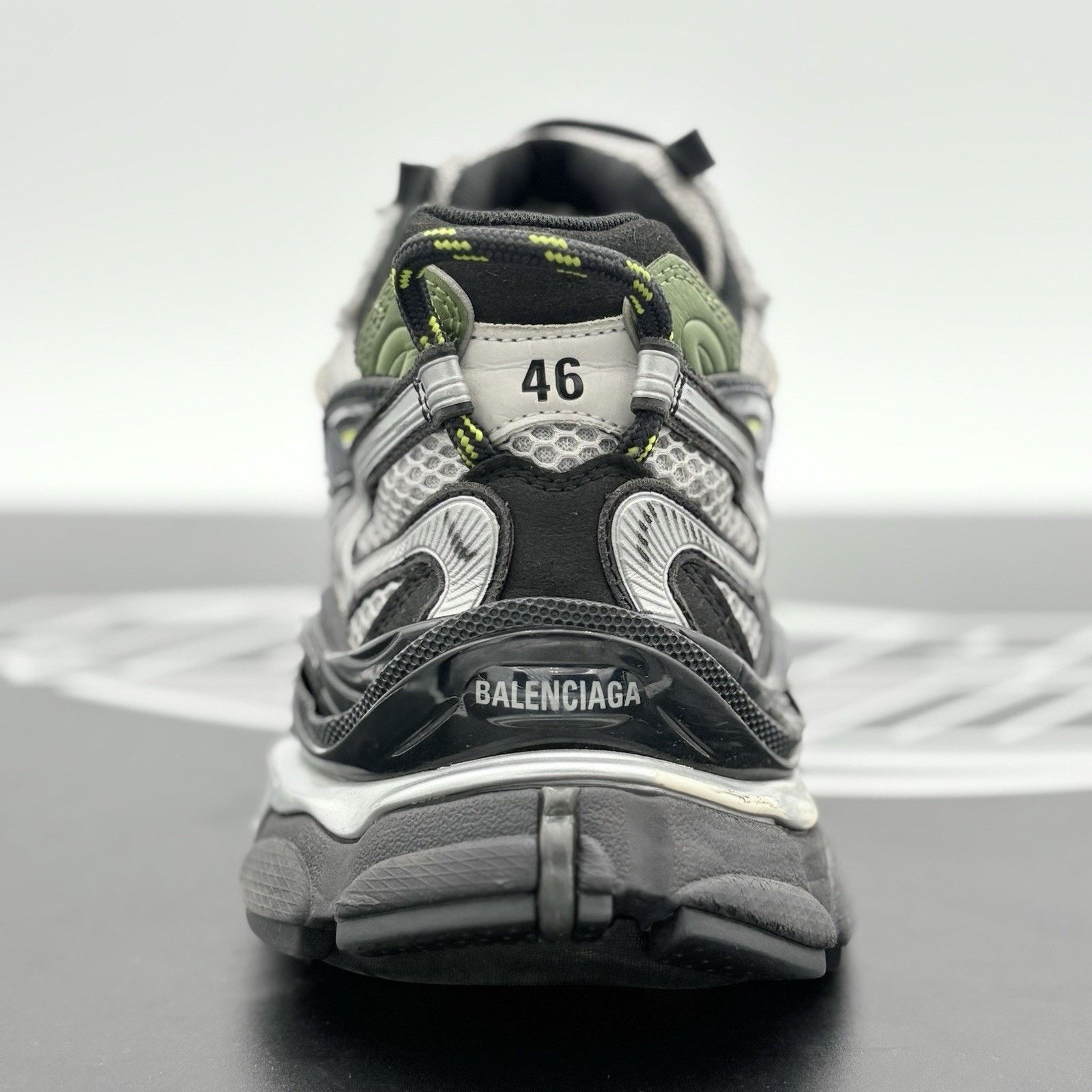 Balenciaga Balenciaga Runner 2.0 ' Silver Neon Yellow ' | SUPER CLEAN! Size US 13 / EU 46 - 9 Thumbnail
