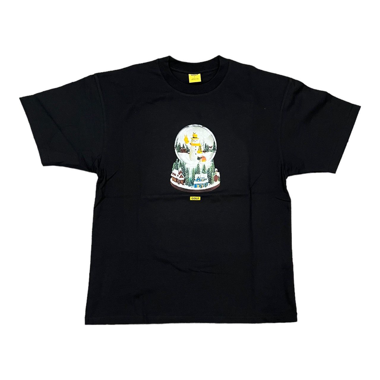 image of Golf Le Fleur x Golf Wang Holiday 2023 Store Tee (Pop Up Exclusive) in Black, Men's (Size Large)