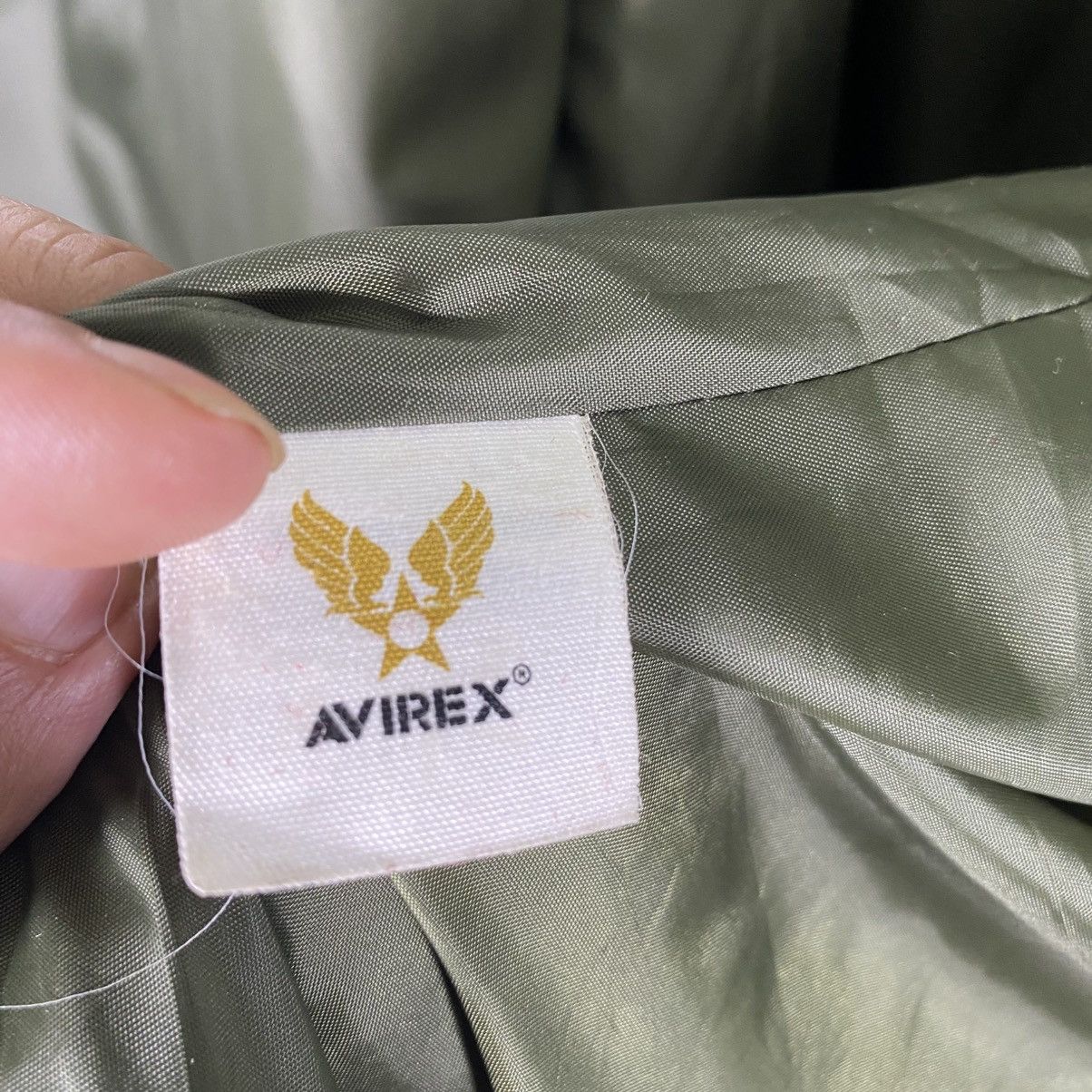 Avirex × Japanese Brand Vintage Avirex Quilted Zipper Jacket L Size Green Army Size US L / EU 52-54 / 3 - 12 Thumbnail