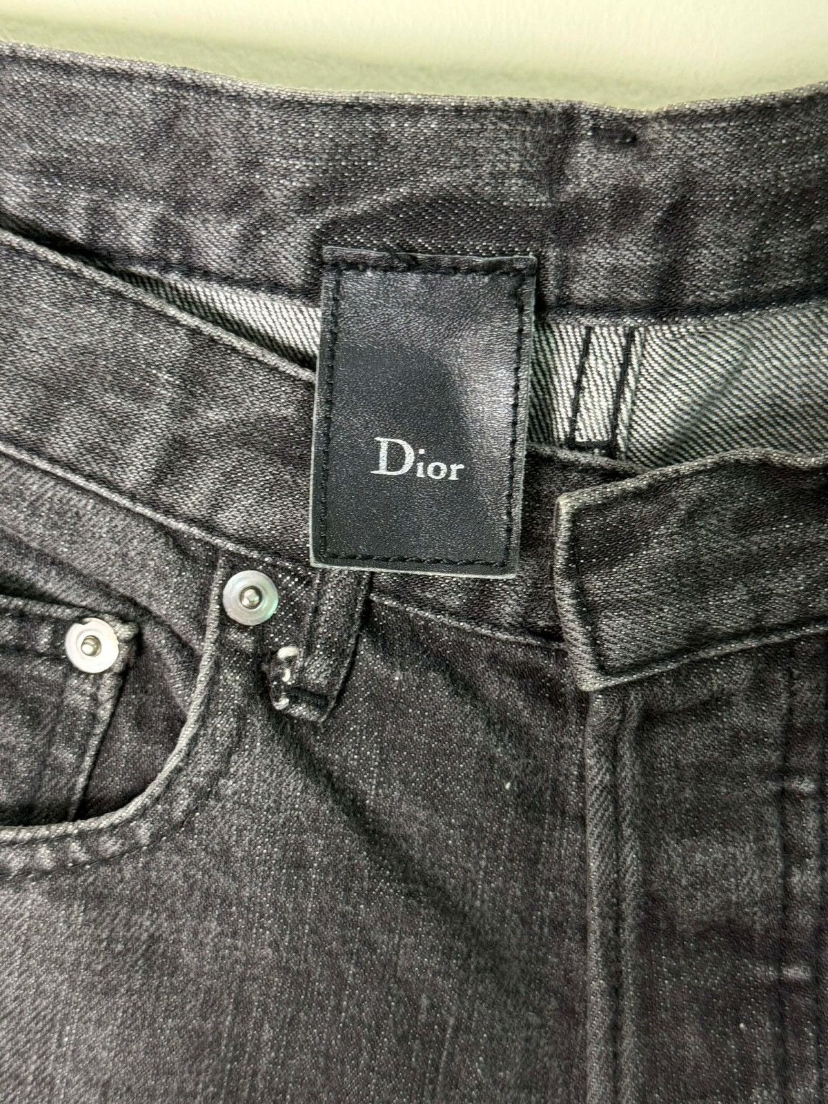 Dior Dior HOMME by hedi slimane stone gray denim jeans Size US 29 - 4 Thumbnail