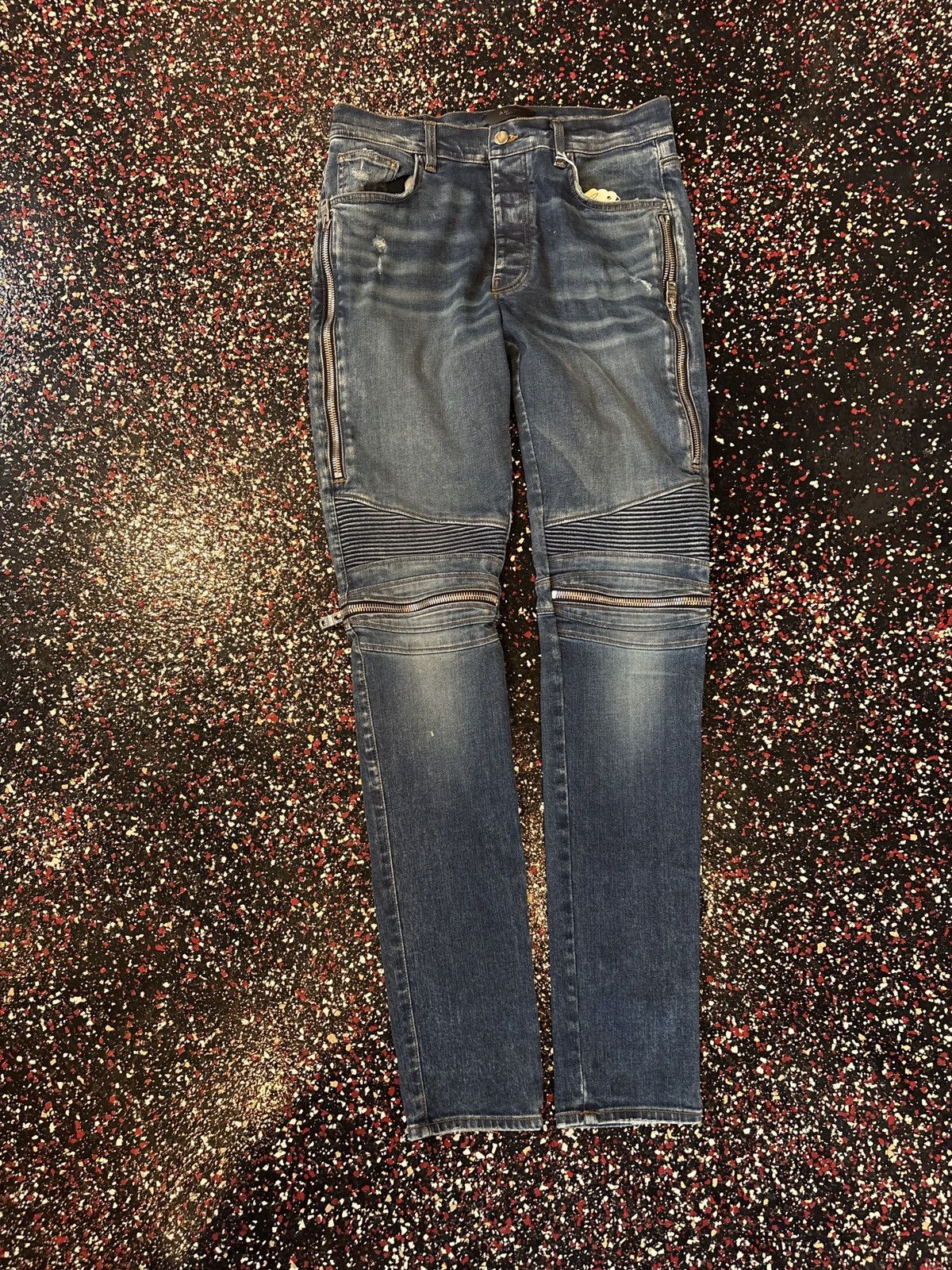 Amiri Amiri Moto Jeans Size US 34 / EU 50 - 1 Thumbnail