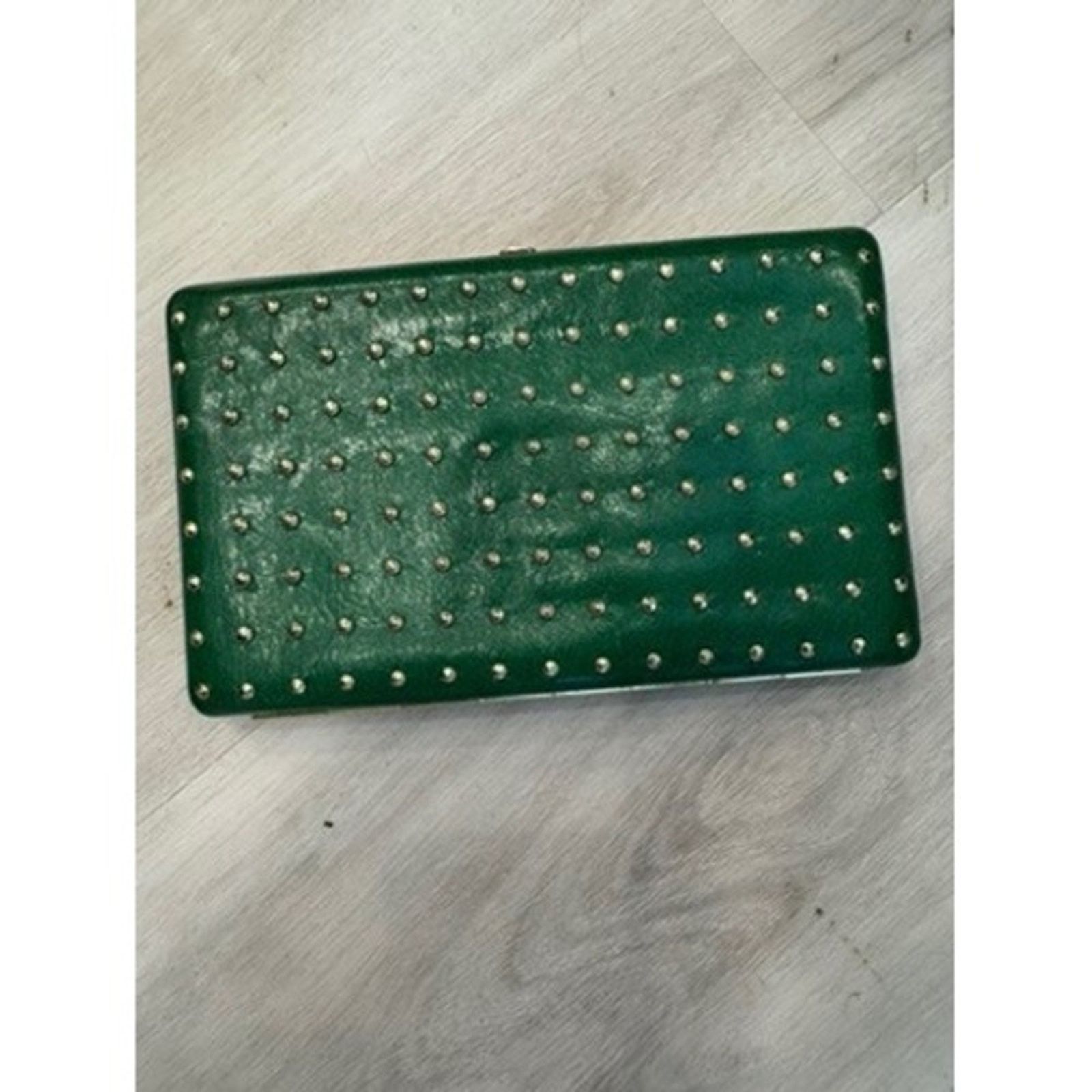 Rebecca Minkoff Rebecca Minkoff Green Studded Clutch Wallet Organizer Purse Size ONE SIZE - 7 Thumbnail