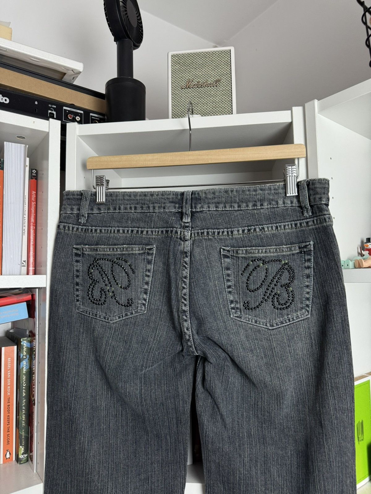 Japanese Brand Vintage y2k washed grey avantgarde denim pants opium archive Size 32" / US 10 / IT 46 - 3 Thumbnail
