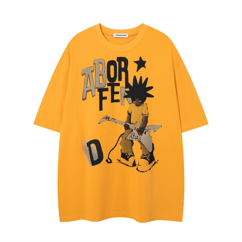 Japanese Brand Men's Hip-Hop & Rock Cartoon Print T-Shirt Size US M / EU 48-50 / 2 - 1 Thumbnail