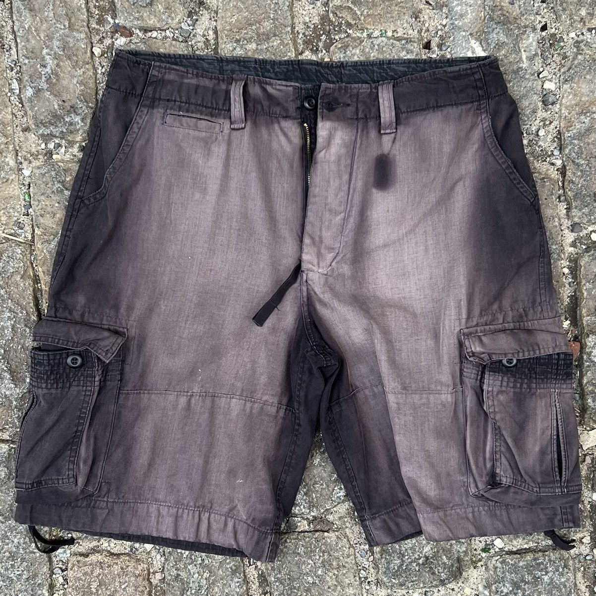 Vintage 2000s Rothco Cargo Shorts — Sunfaded Black “Ghost Dog” Size US 34 / EU 50 - 1 Thumbnail