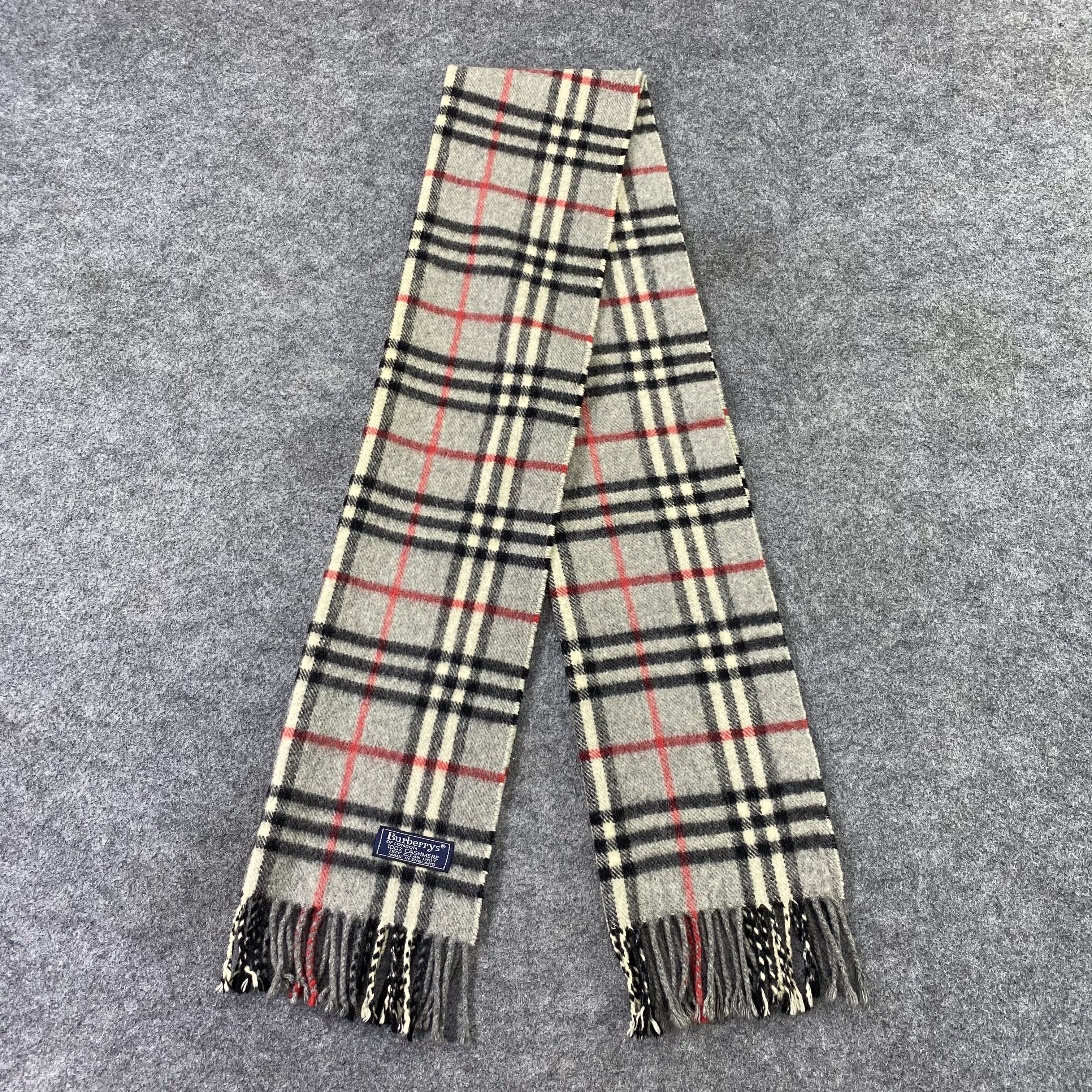 Burberry Burberry Cashmere Muffler / Scarf / Neckwear-T1517 Size ONE SIZE - 4 Thumbnail