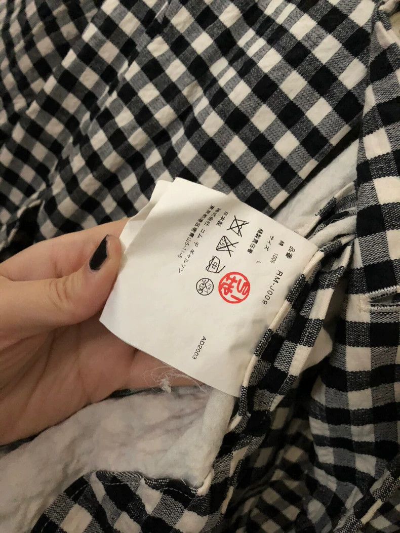 Comme des Garcons Comme des Garcons Black-and-white plaid coat with small we Size L / US 10 / IT 46 - 5 Thumbnail