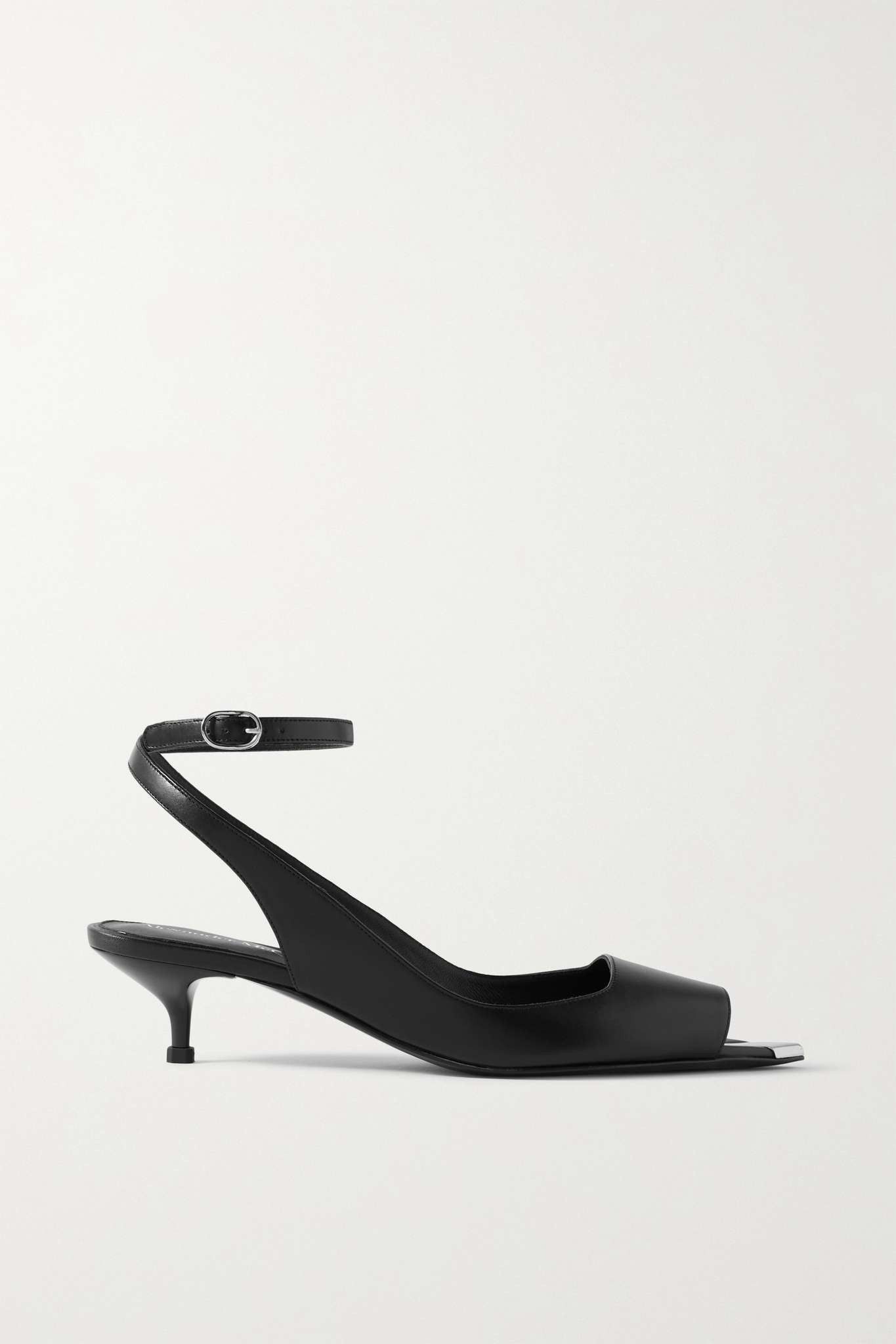 Alexander McQueen o1y0225 Sandals in Black Size US 7 / IT 37 - 1 Thumbnail