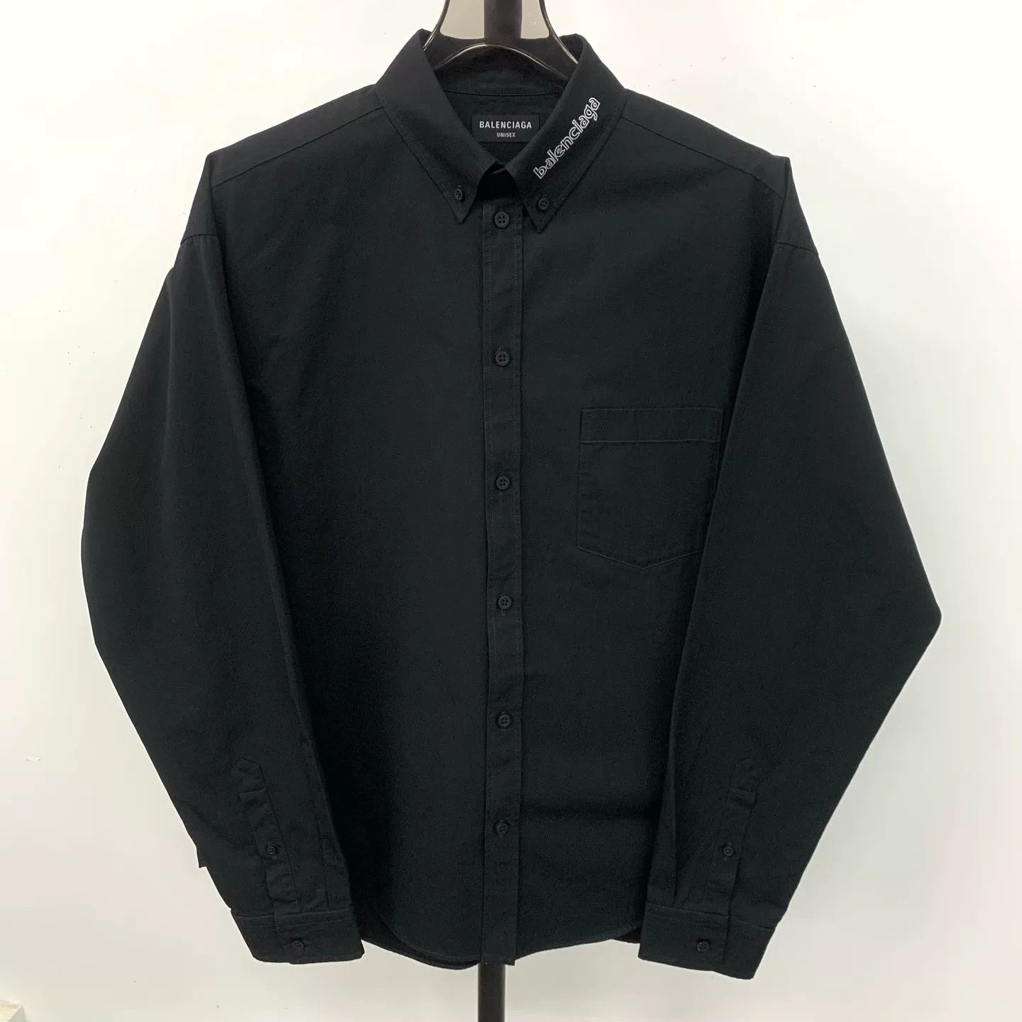 Balenciaga balenciaga black long sleeve button-up shirt Size US M / EU 48-50 / 2 - 1 Thumbnail